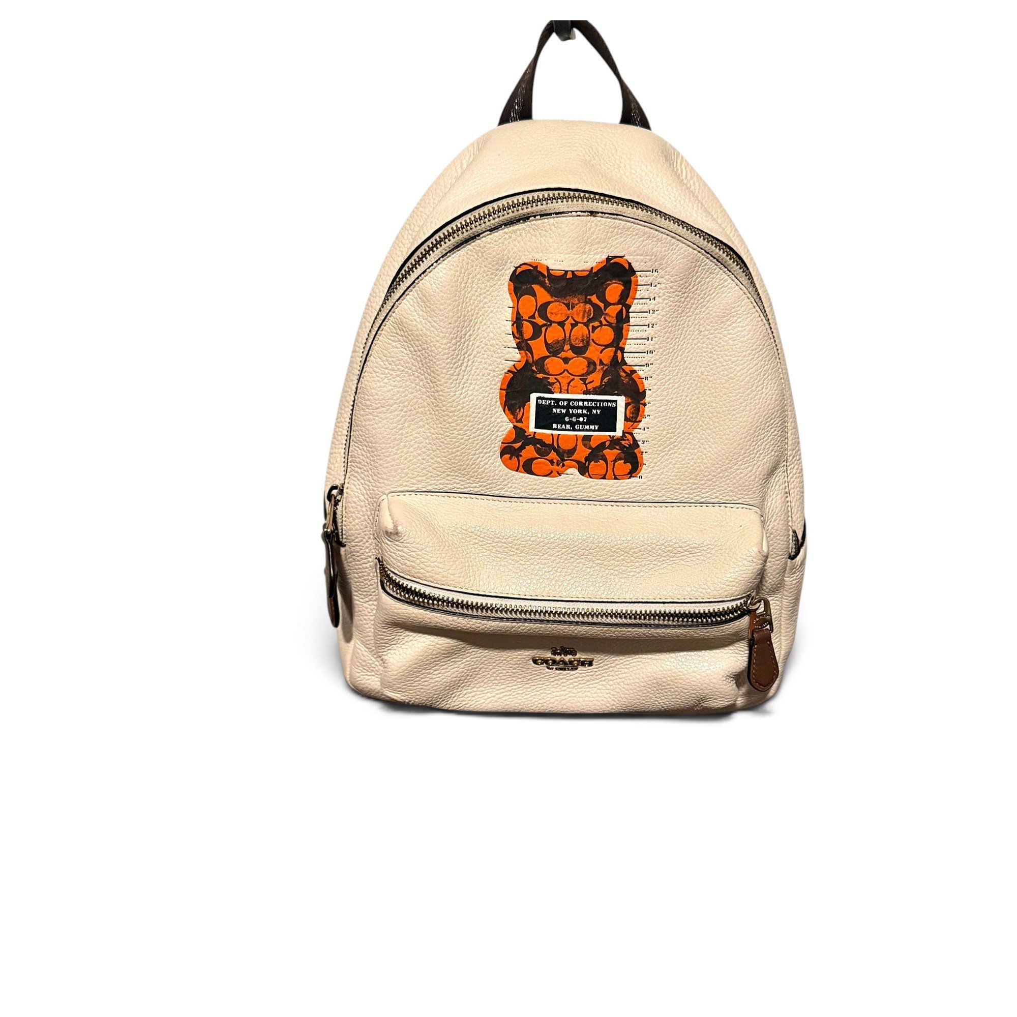 Campus leather backpack