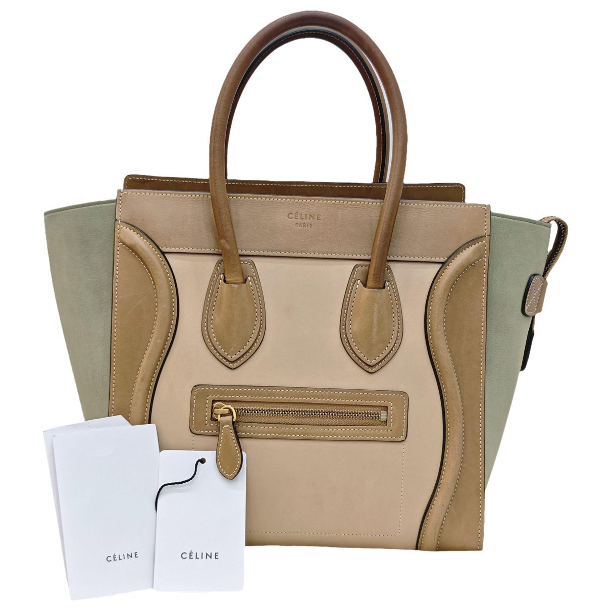 Luggage leather handbag