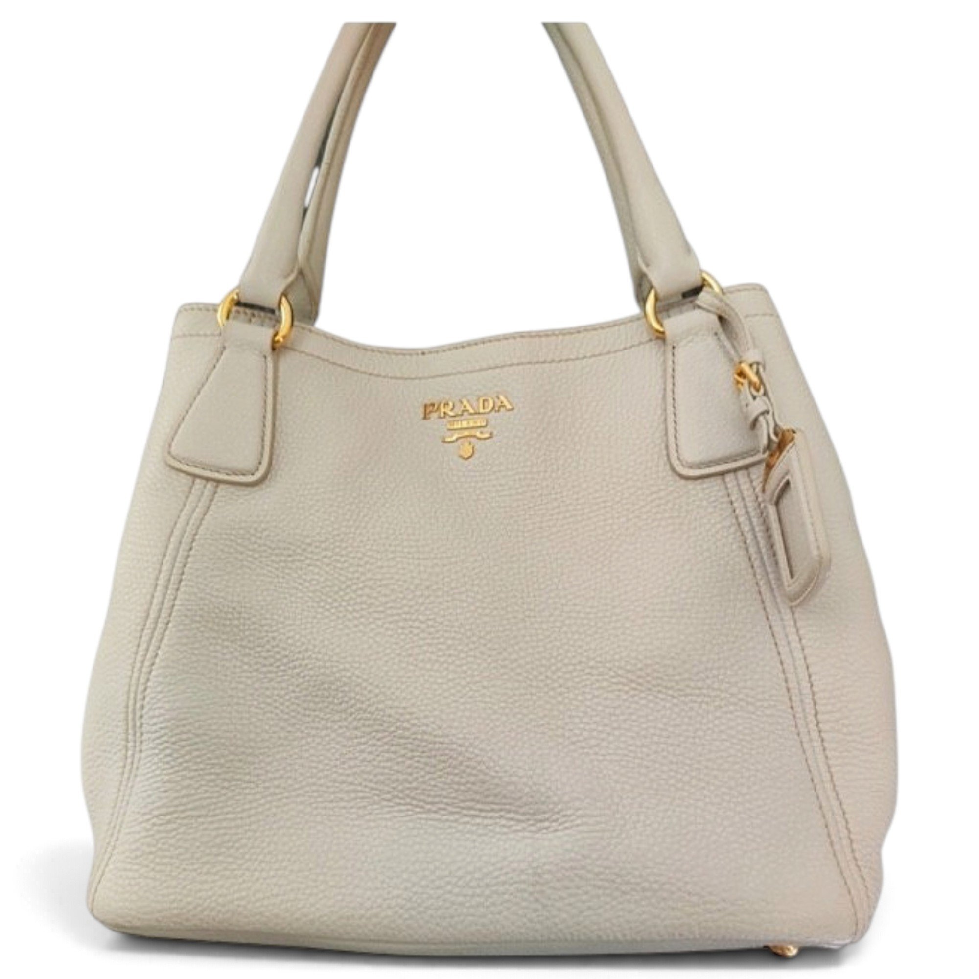 Prada Double leather tote