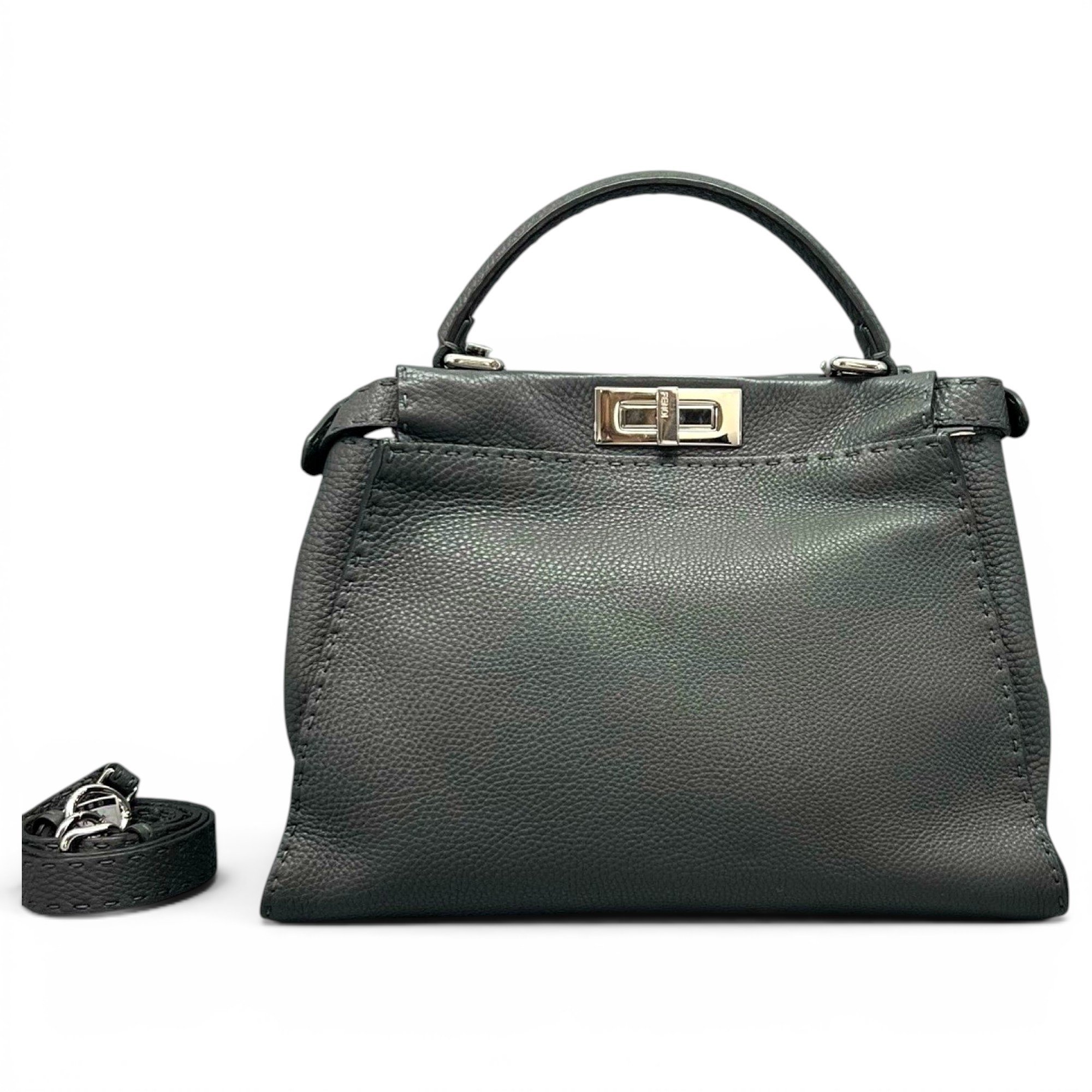 Peekaboo leather handbag