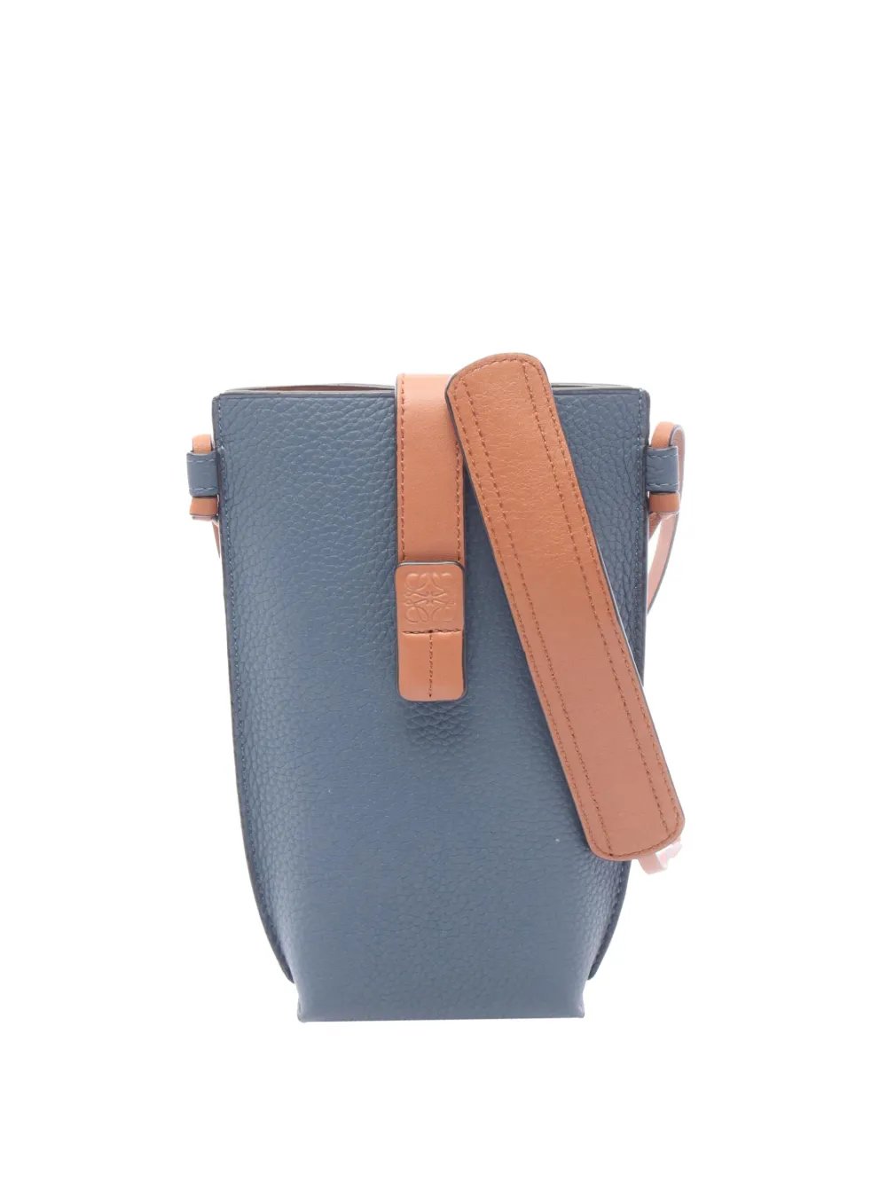 2010-2026 Bicolor Grained Calfskin Gate Pocket crossbody bag