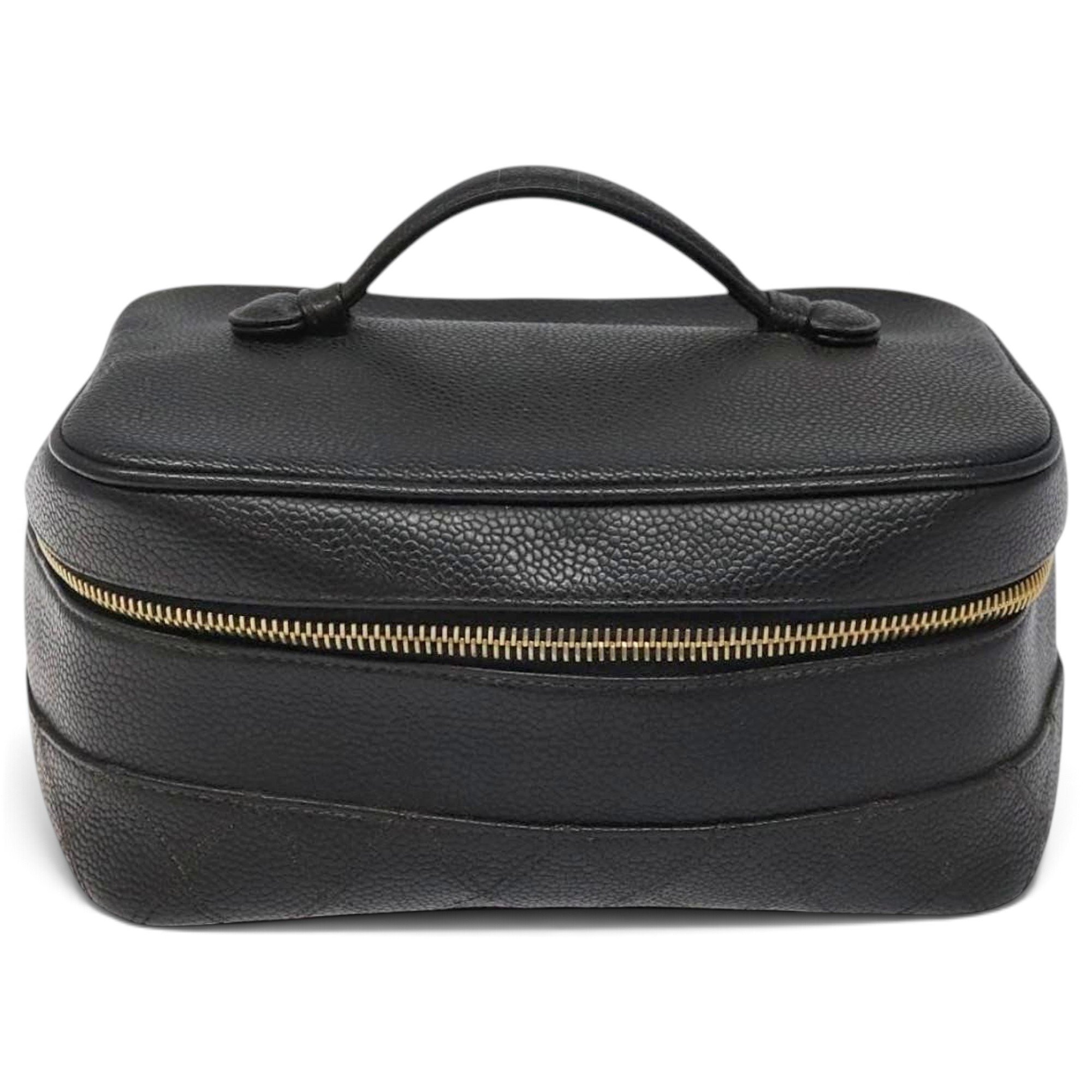 Vanity leather handbag