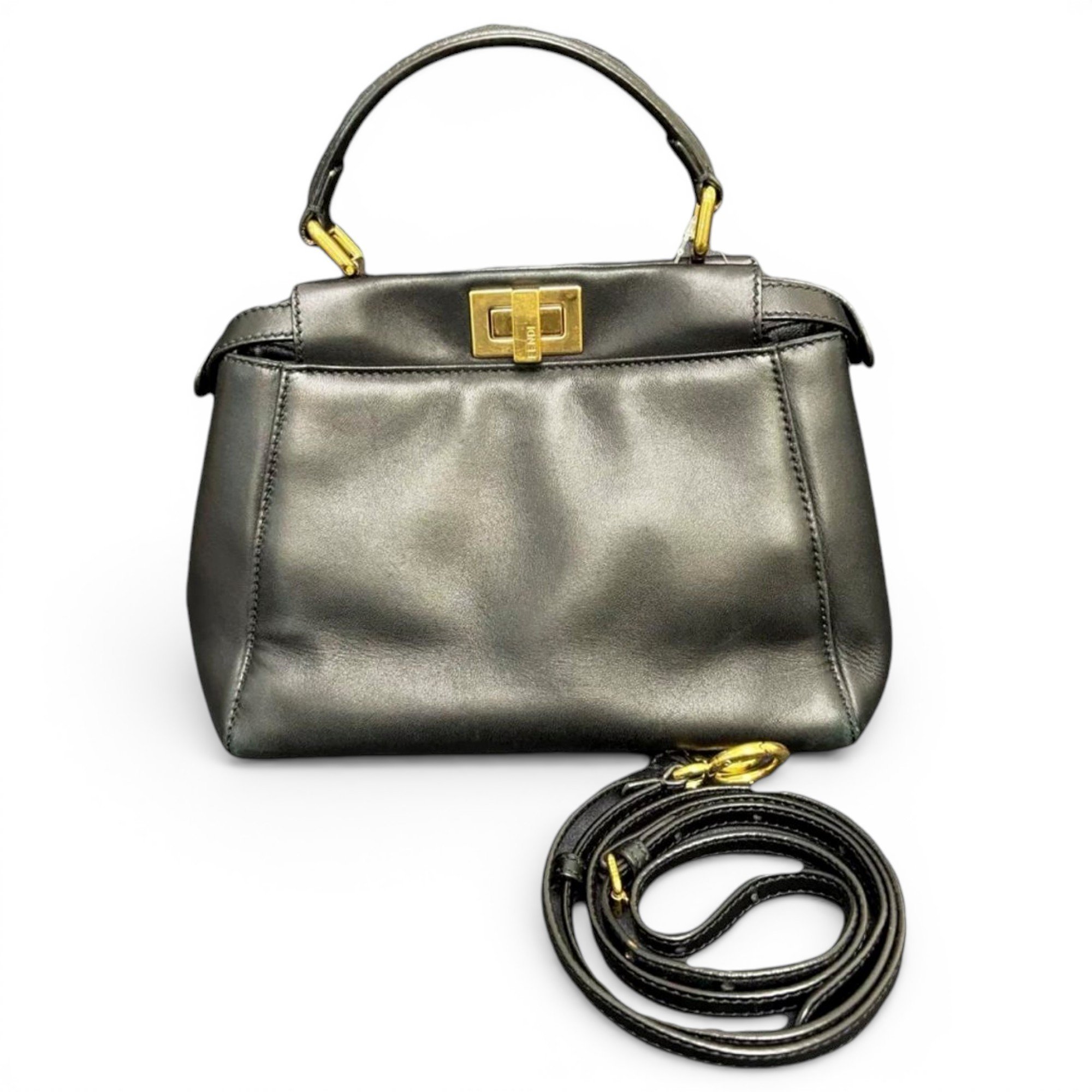 Peekaboo leather handbag