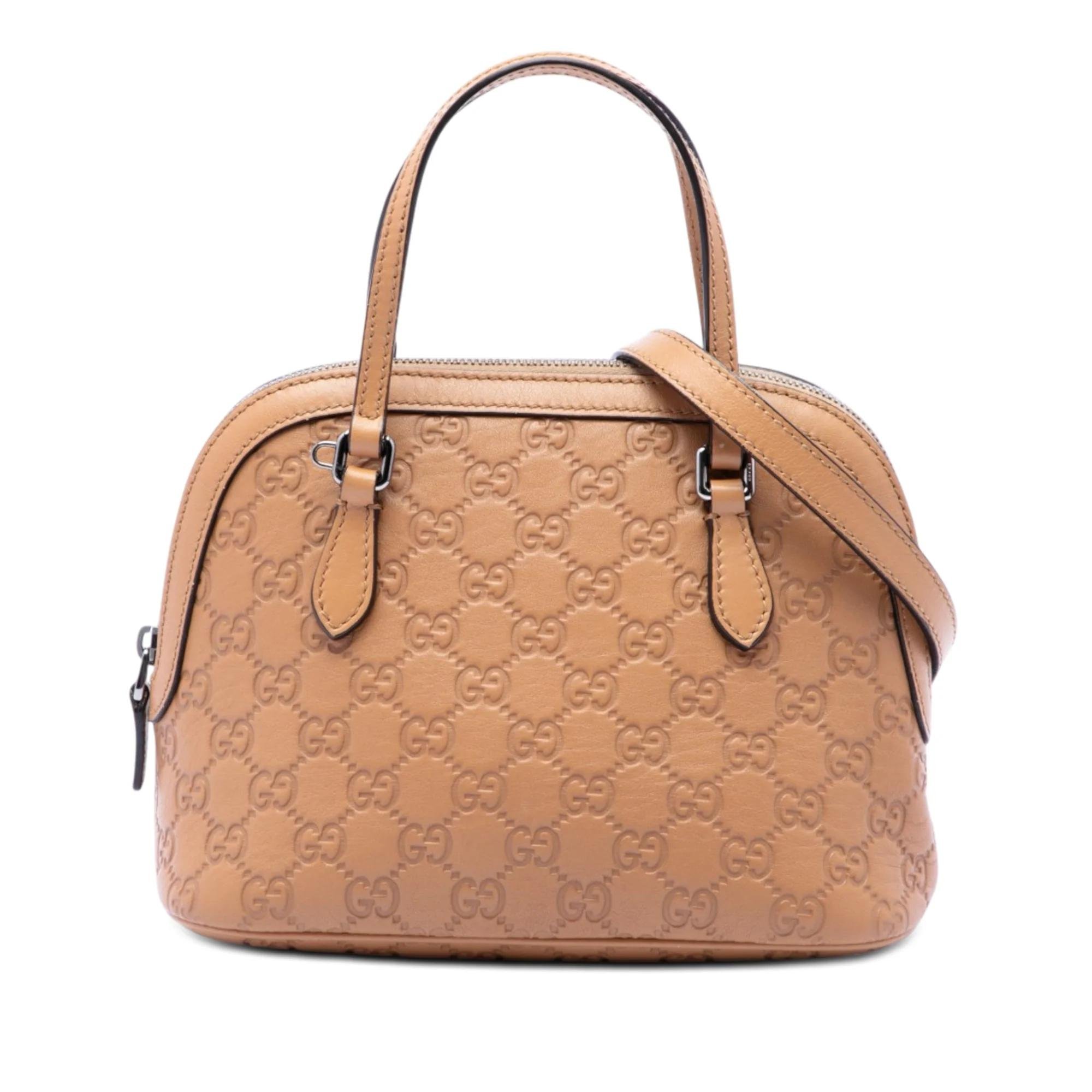 Dôme leather satchel