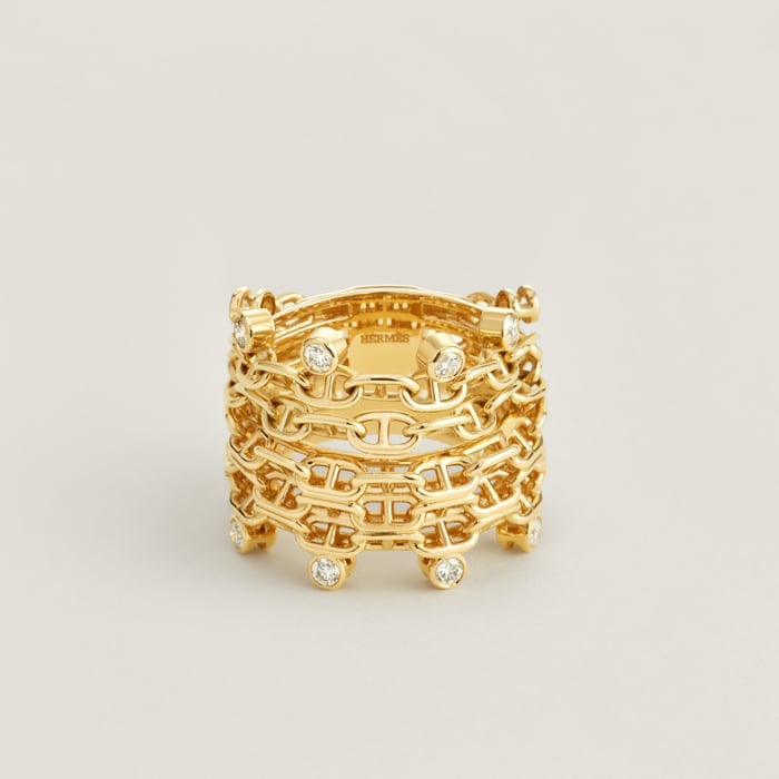 Sans Coloris Chaine d'Ancre Calypso Ring, Large Model