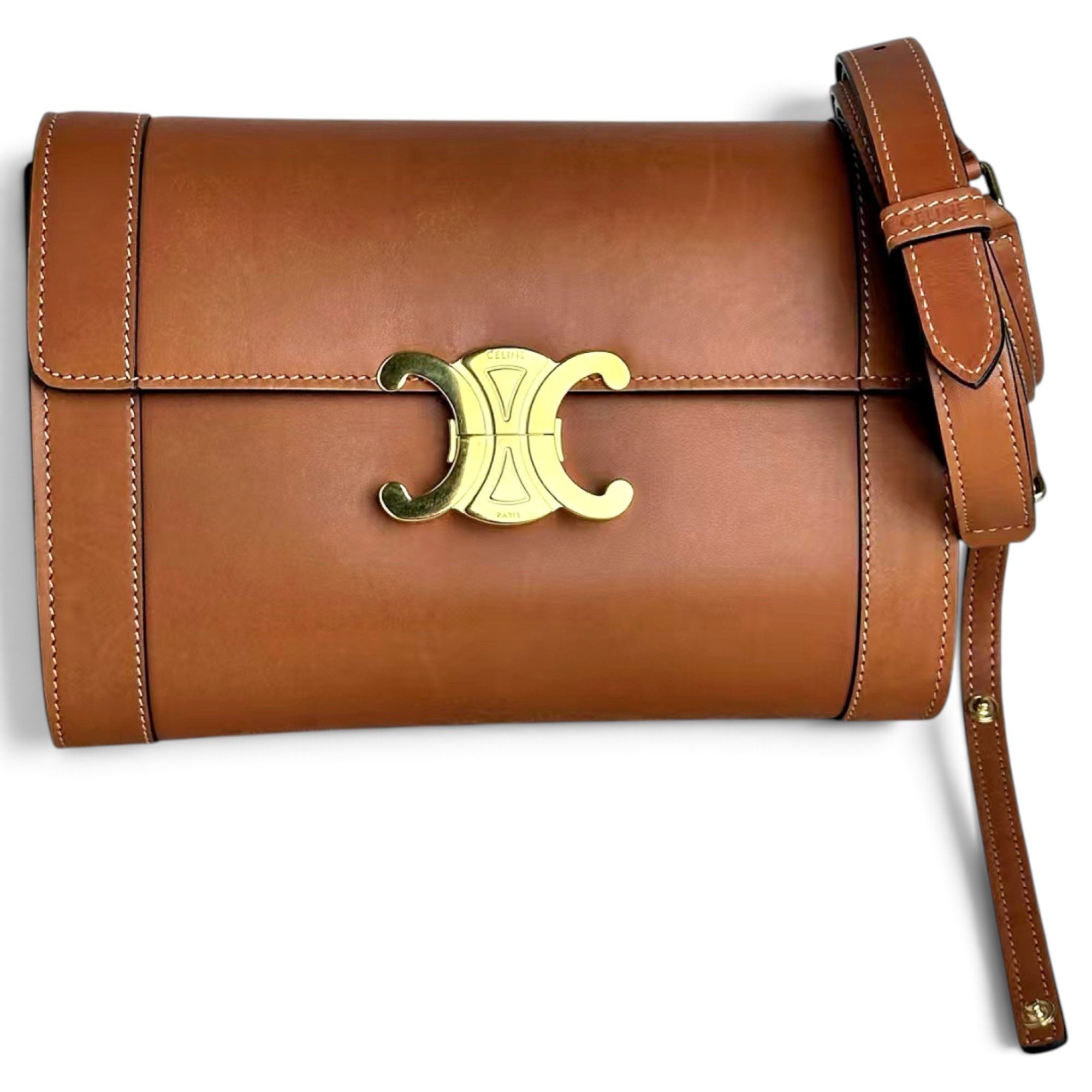 Triomphe leather handbag