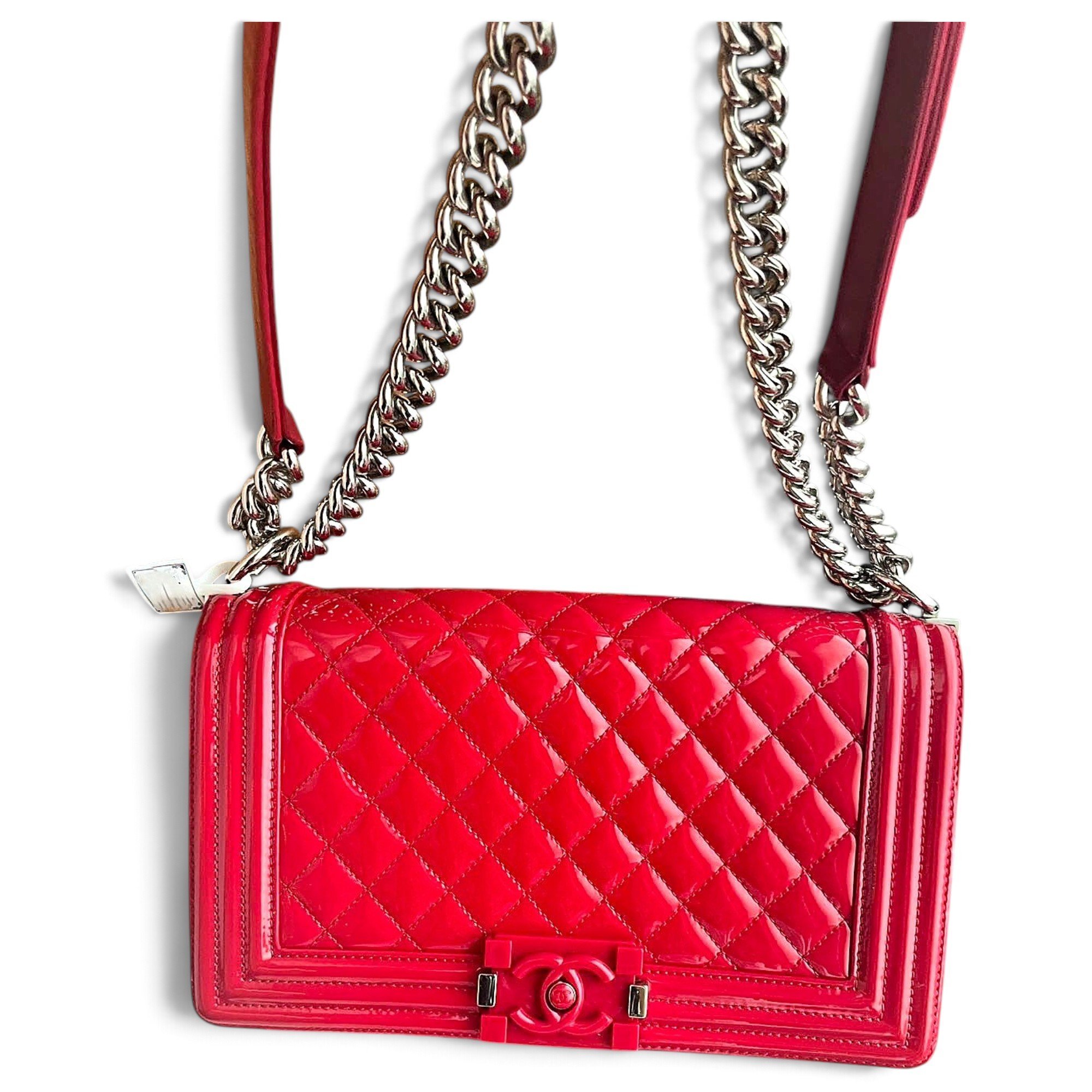 Boy patent leather crossbody bag