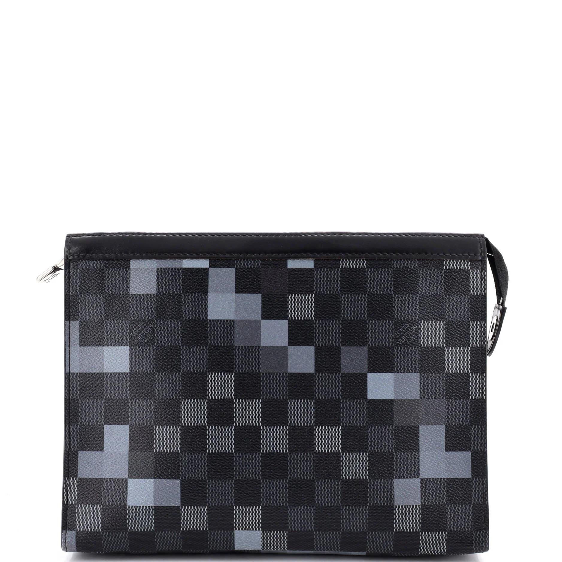 Leather clutch bag