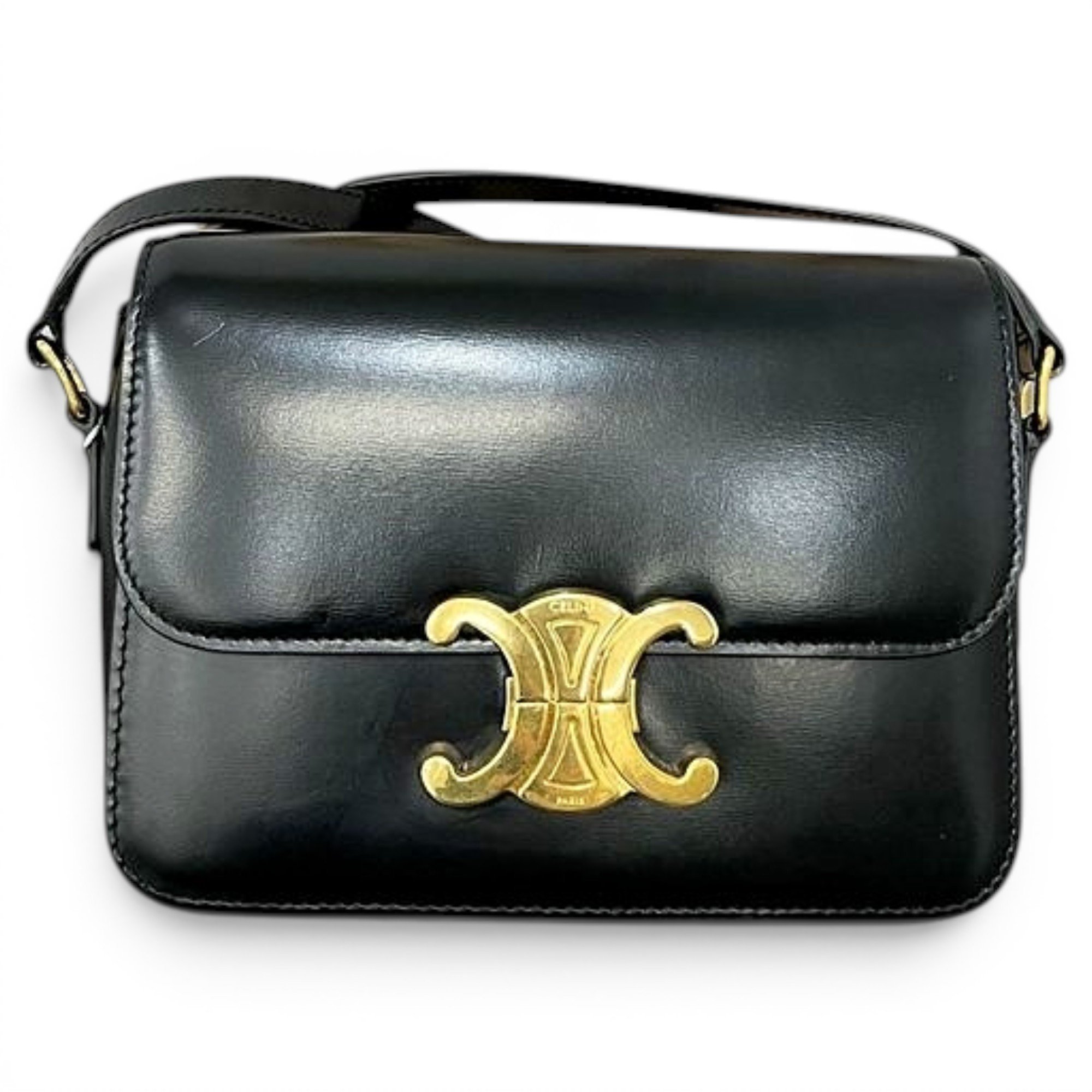 Triomphe leather handbag