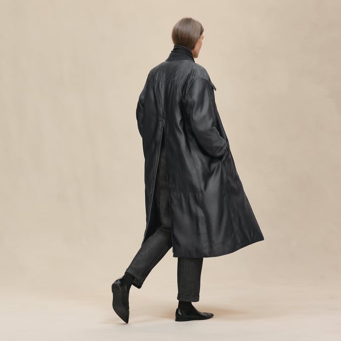 Gris Ardoise Bombers Coat