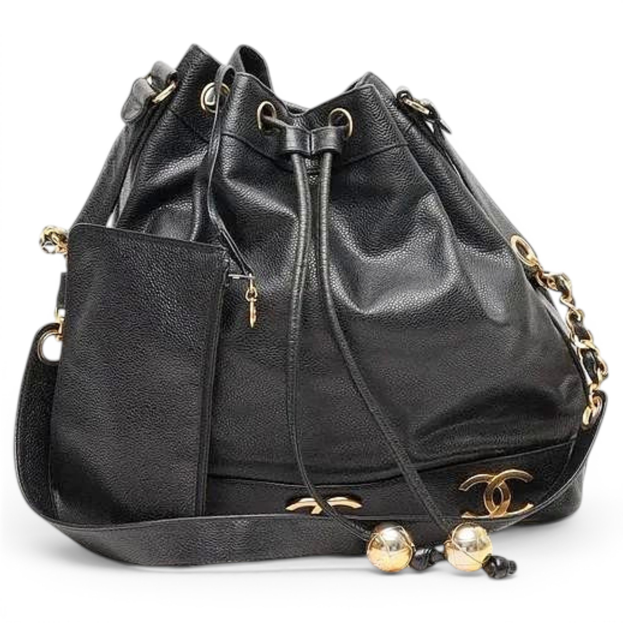 Trendy CC leather handbag