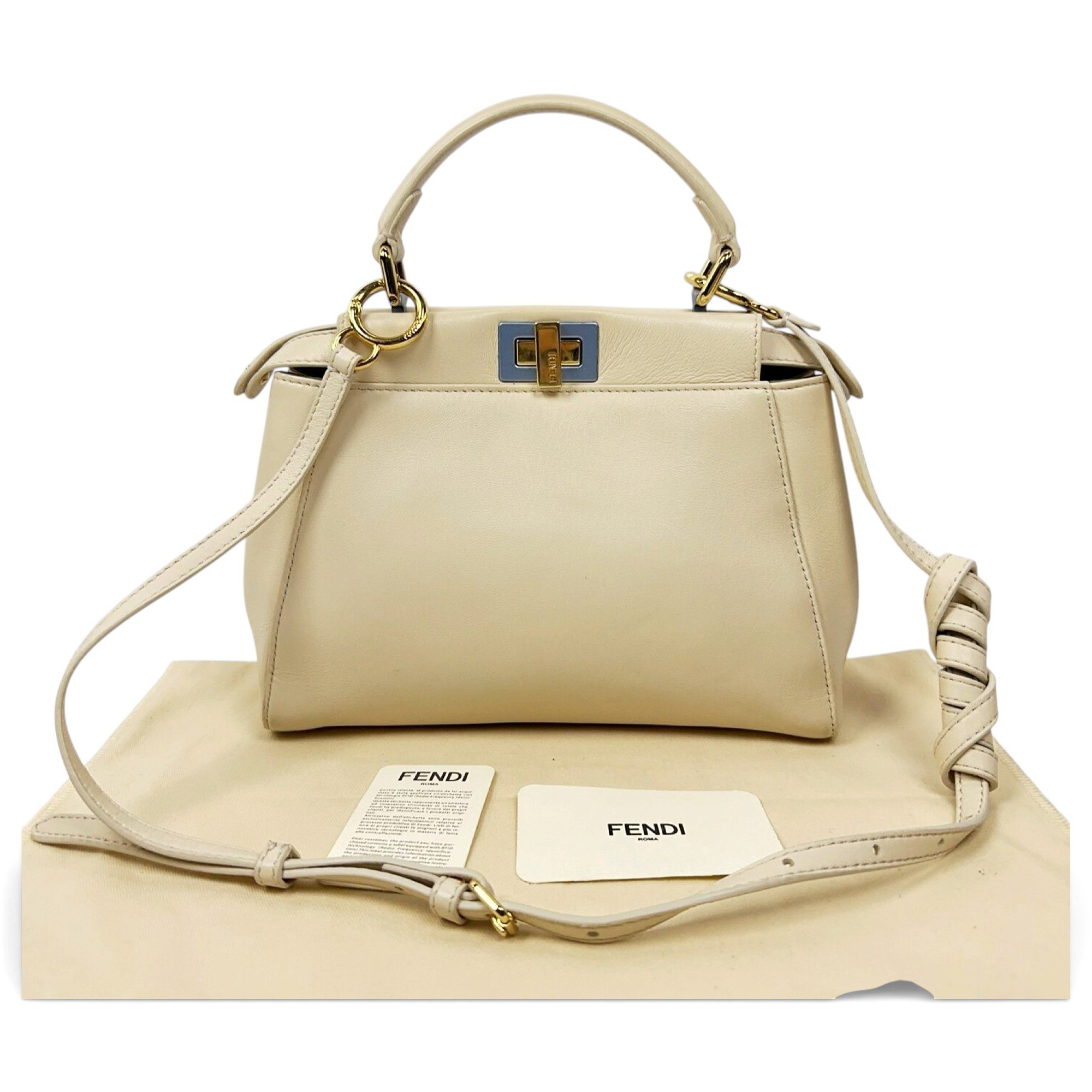 Peekaboo leather handbag