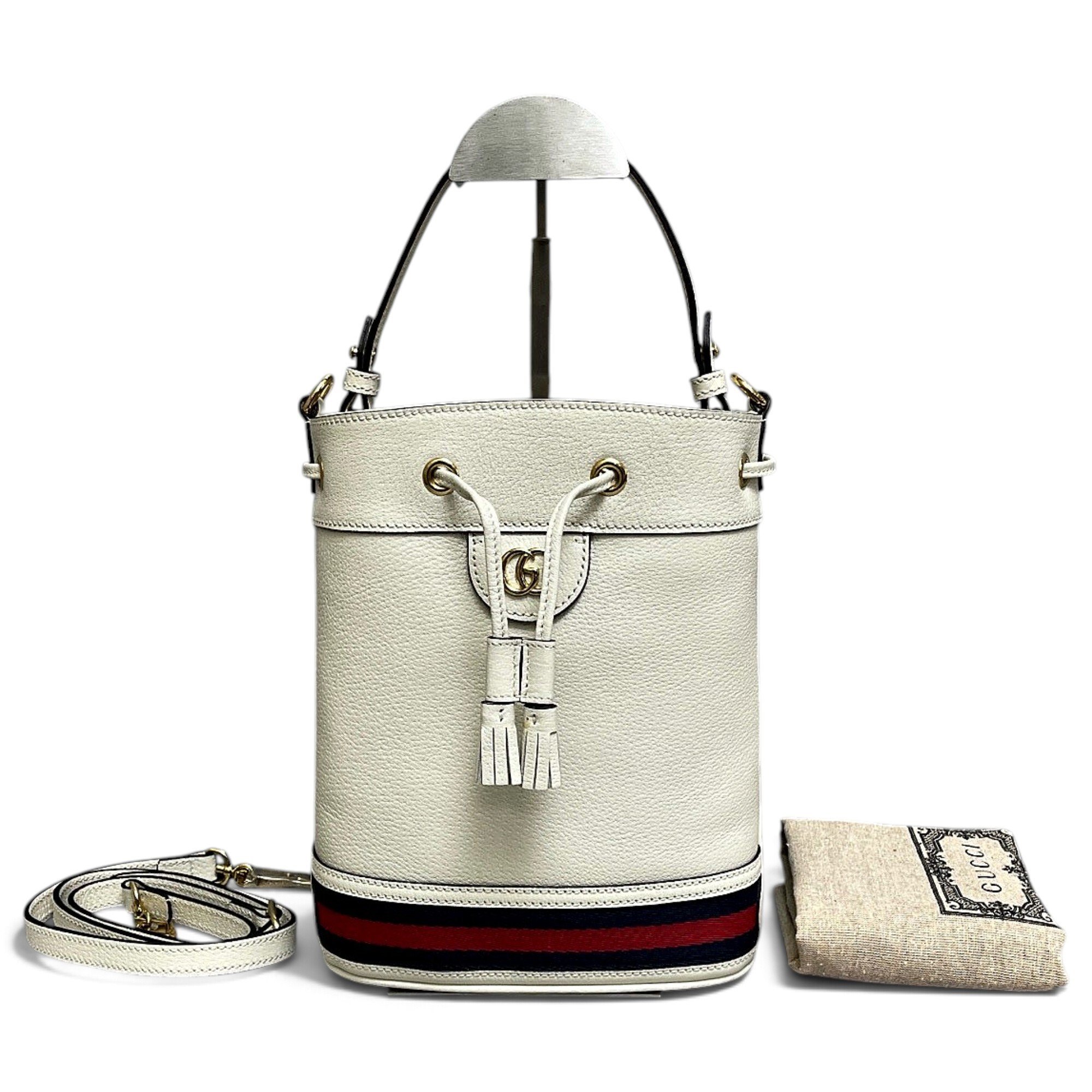 Ophidia Bucket leather handbag