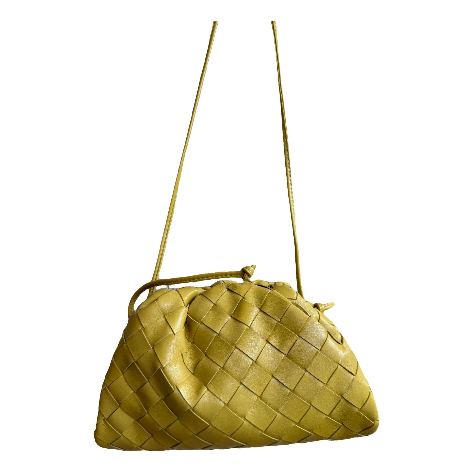 Pouch leather crossbody bag