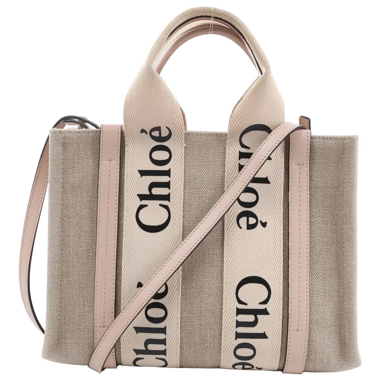 Woody linen handbag