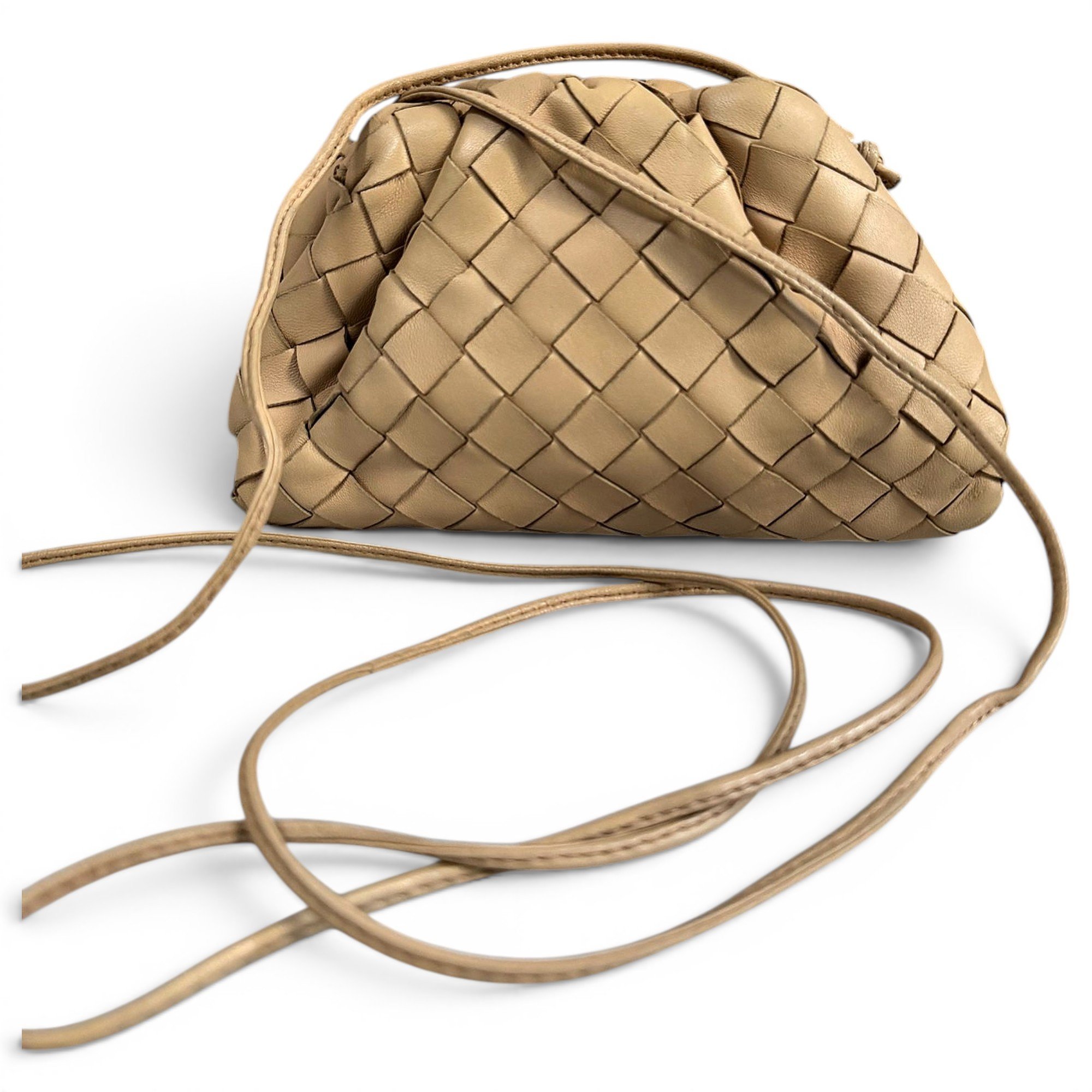 Pouch leather handbag