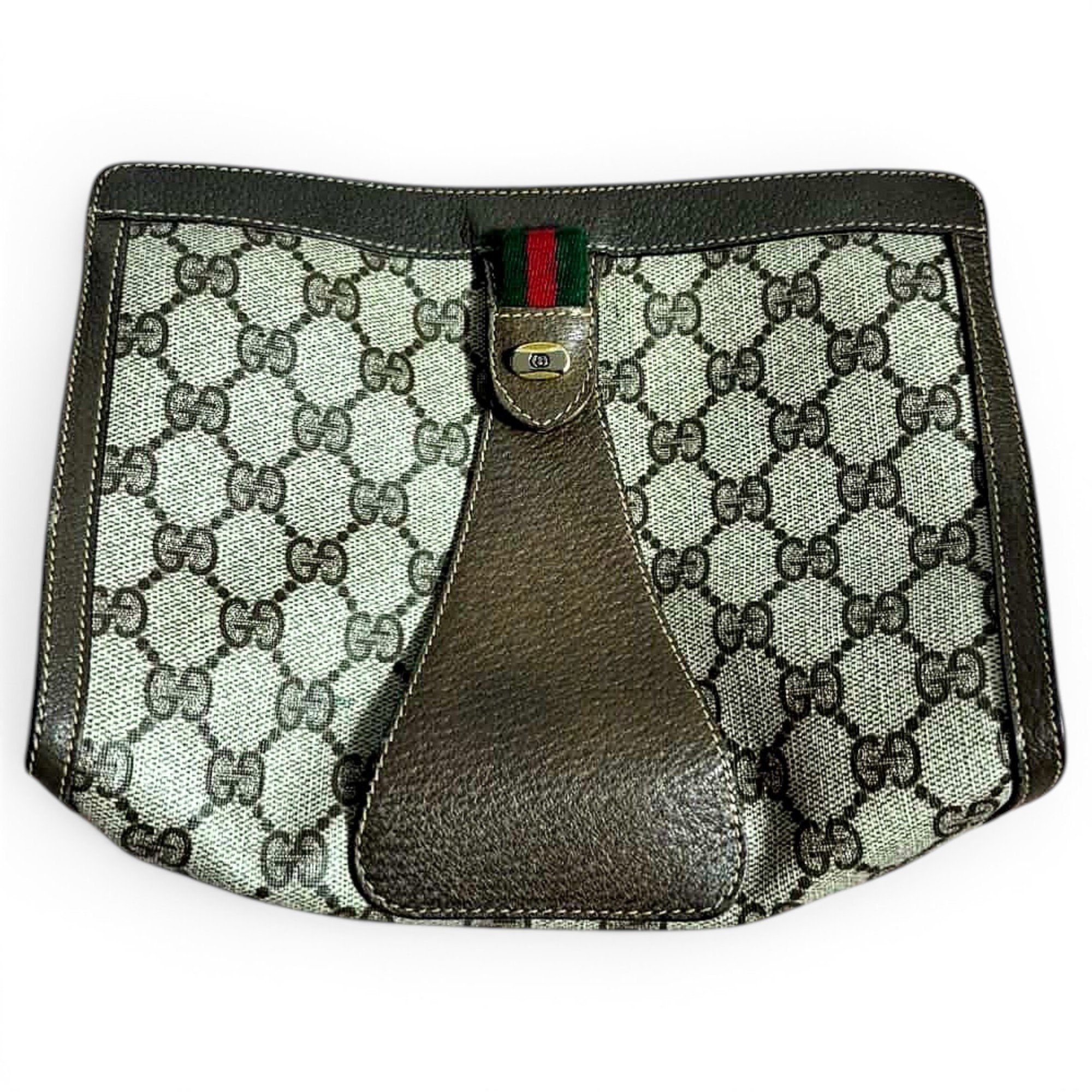 Blondie leather clutch bag