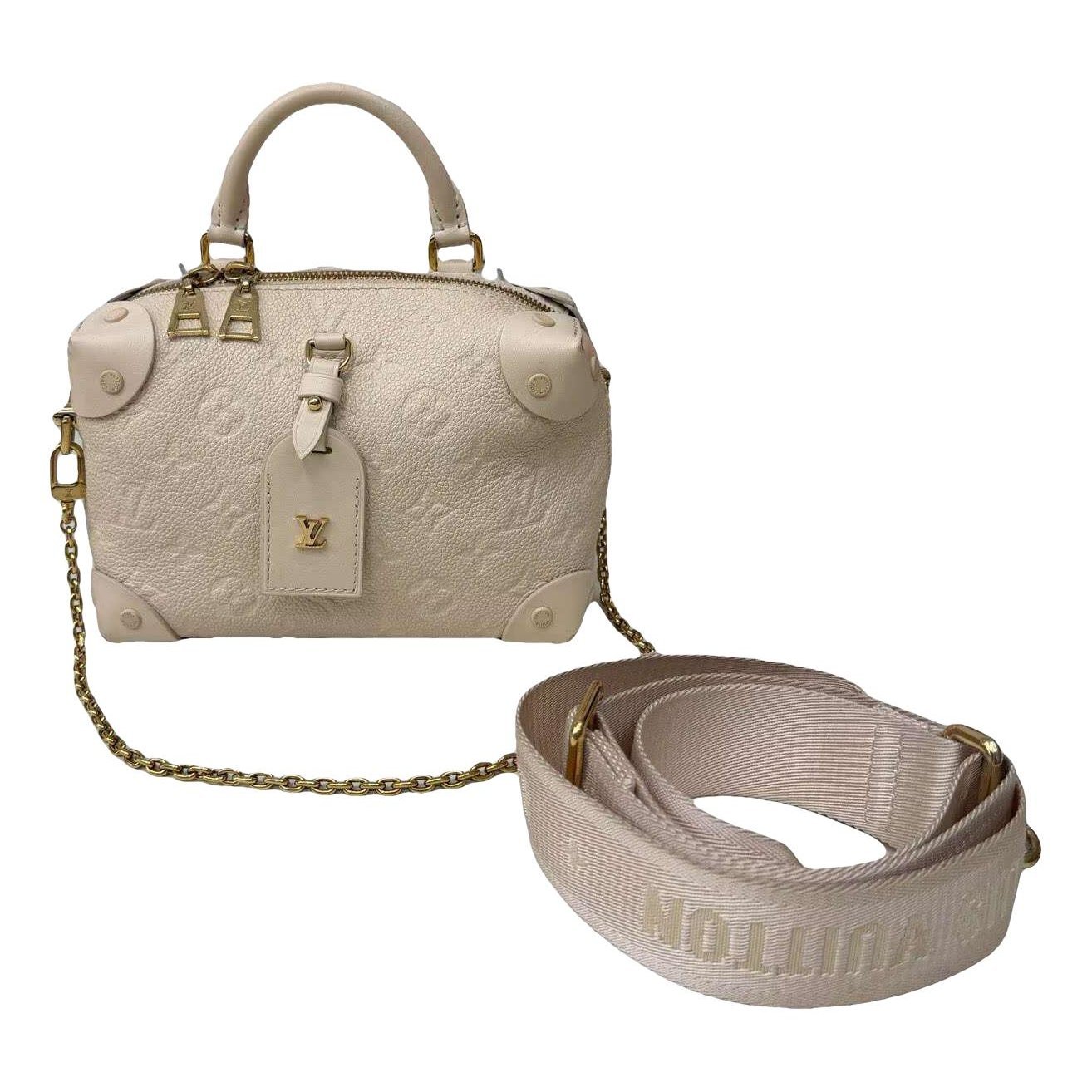 Petite Malle Souple leather handbag