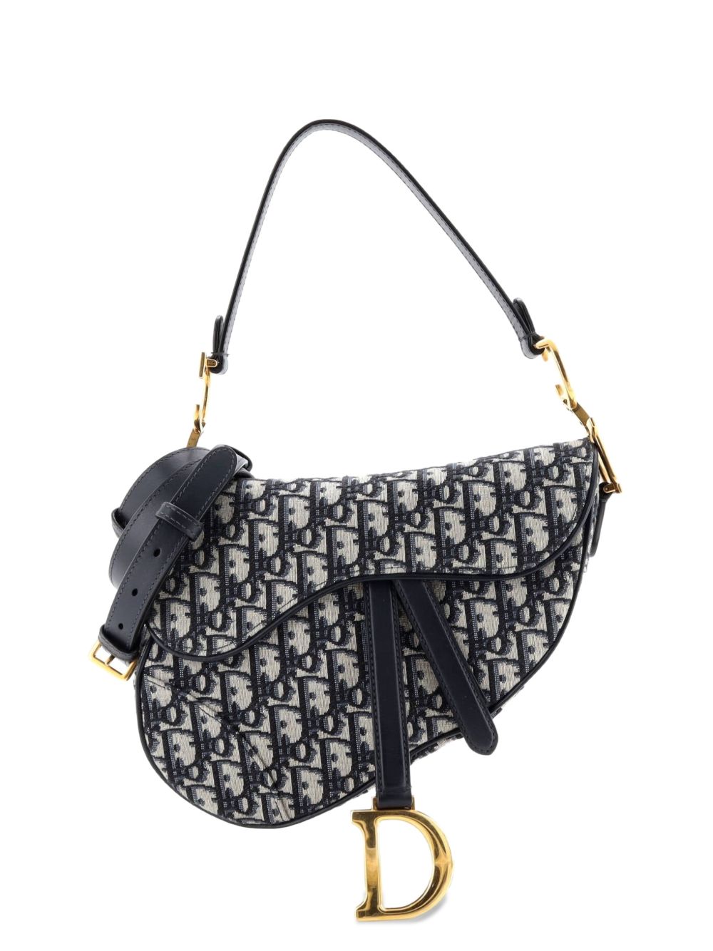Saddle Handbag with Strap Oblique Canvas Medium shoulder bag