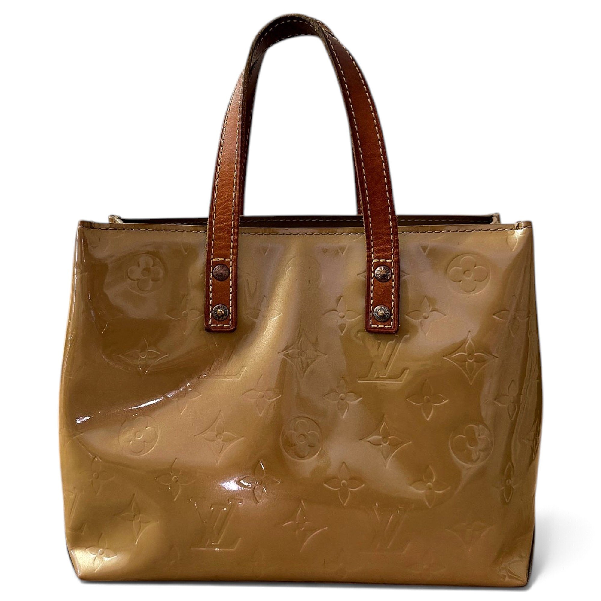 Reade patent leather tote