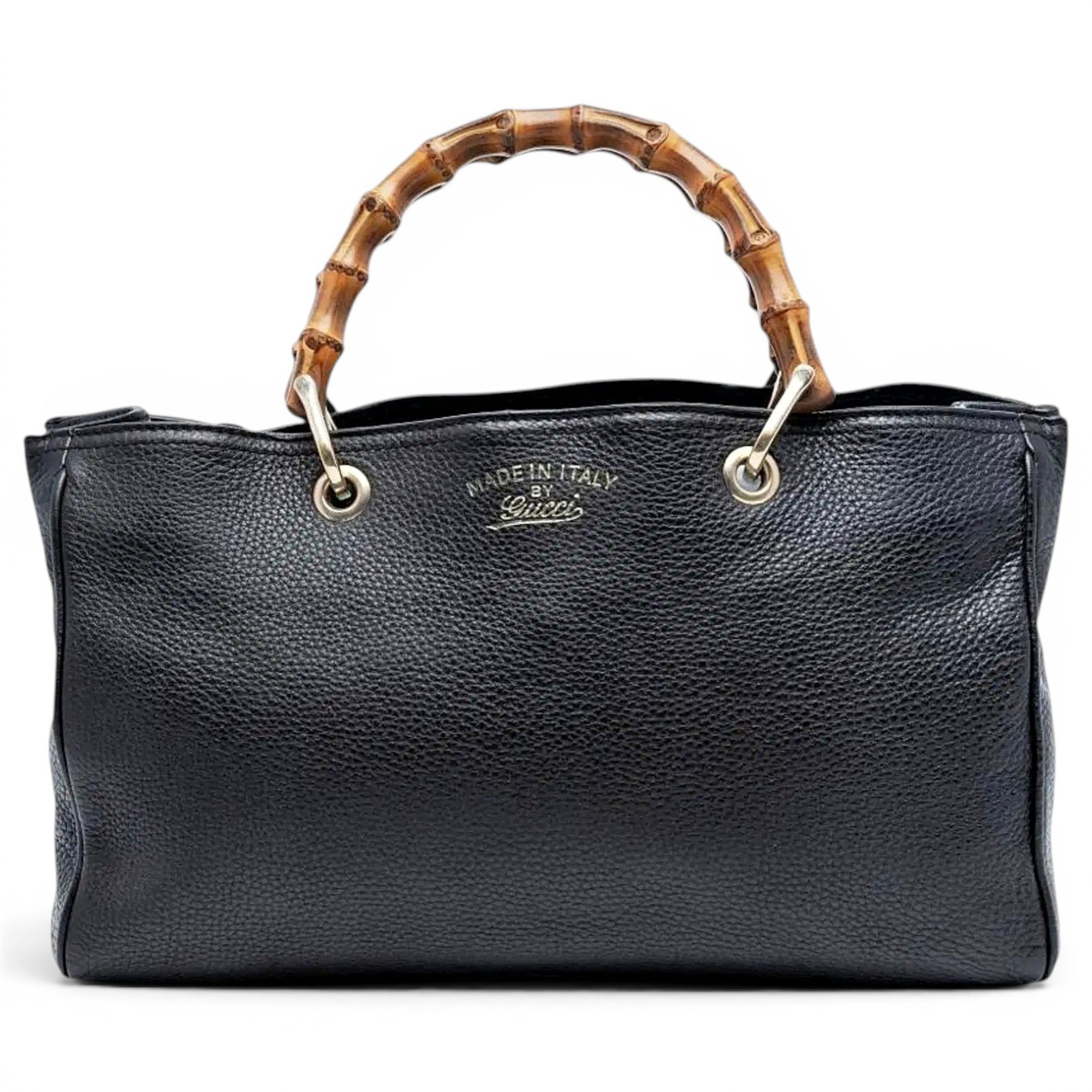 Bamboo leather handbag