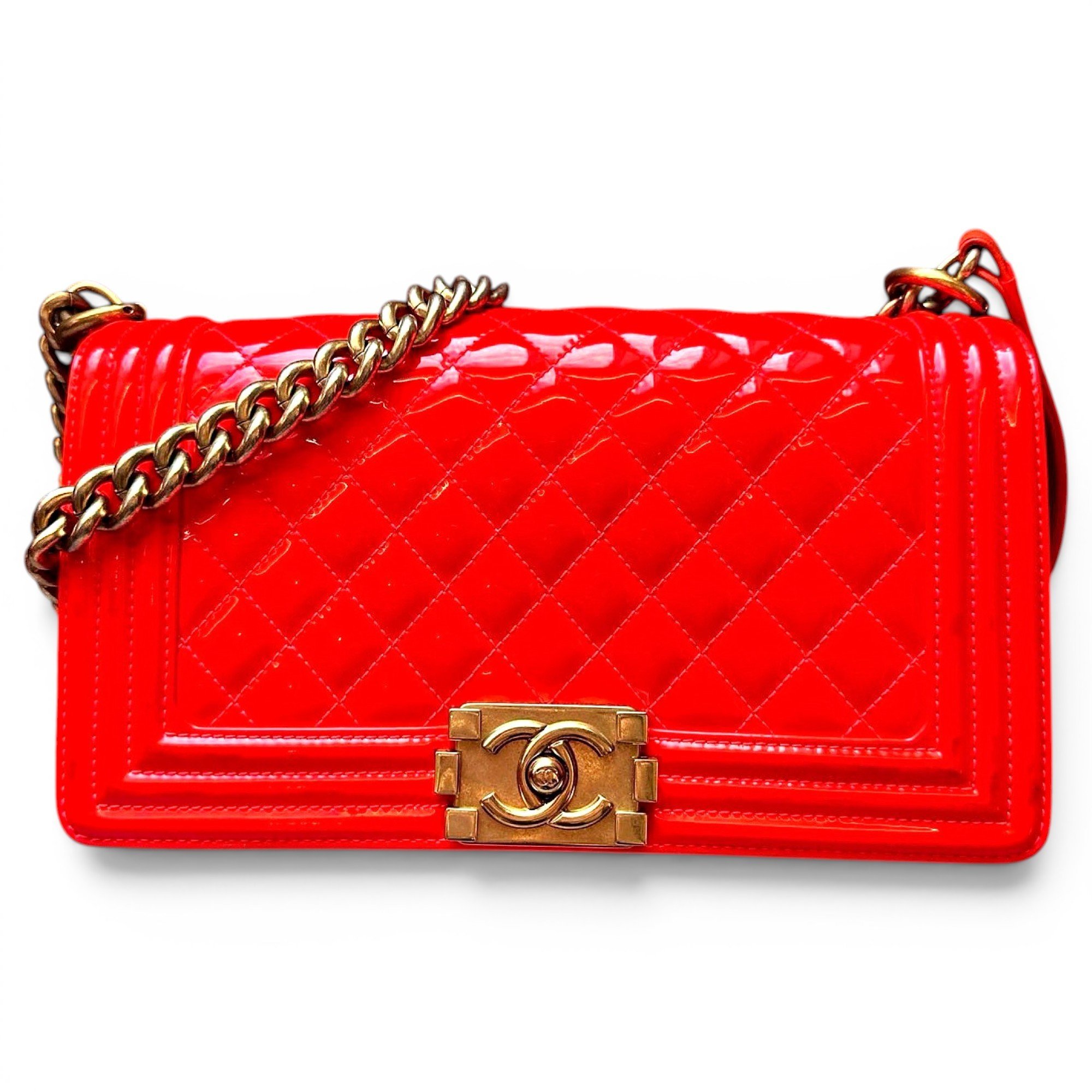 Boy patent leather handbag