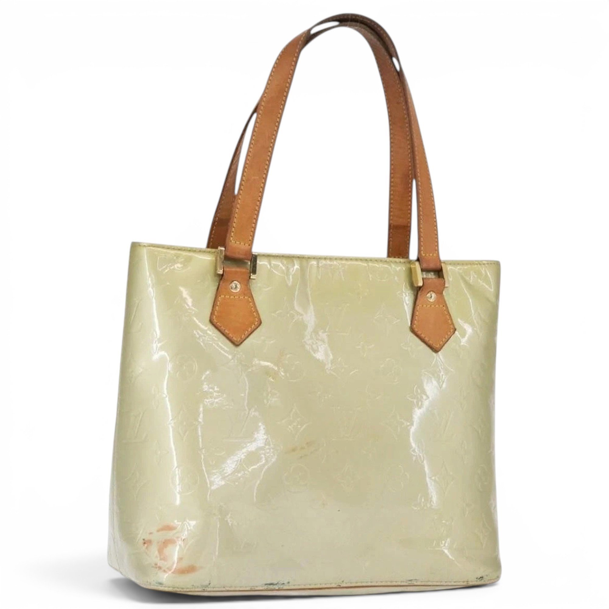 Patent leather handbag