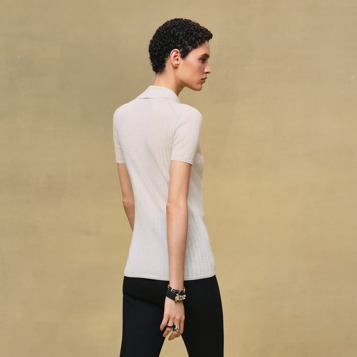 Blanc Naturel Short-sleeve Polo Shirt