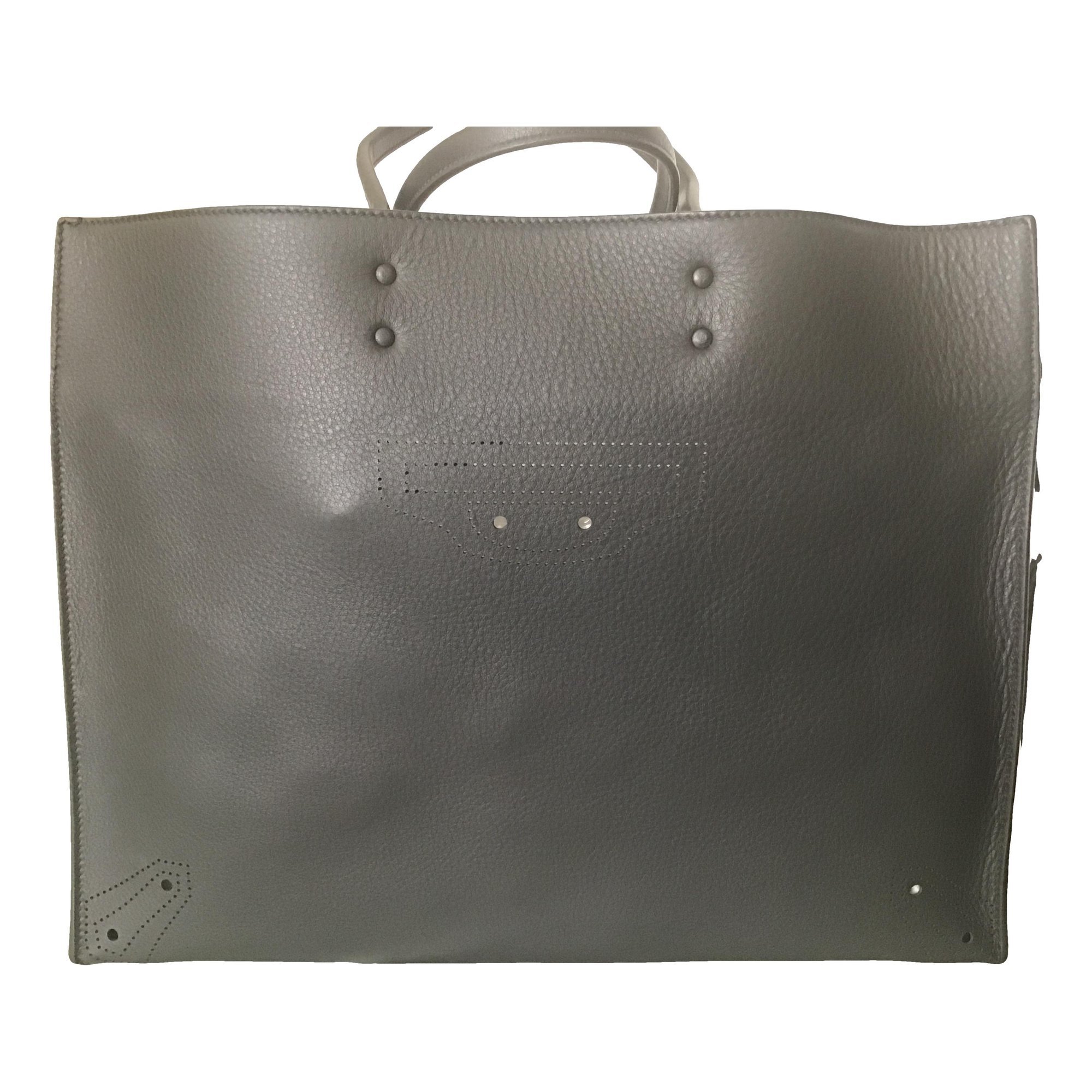 Leather tote