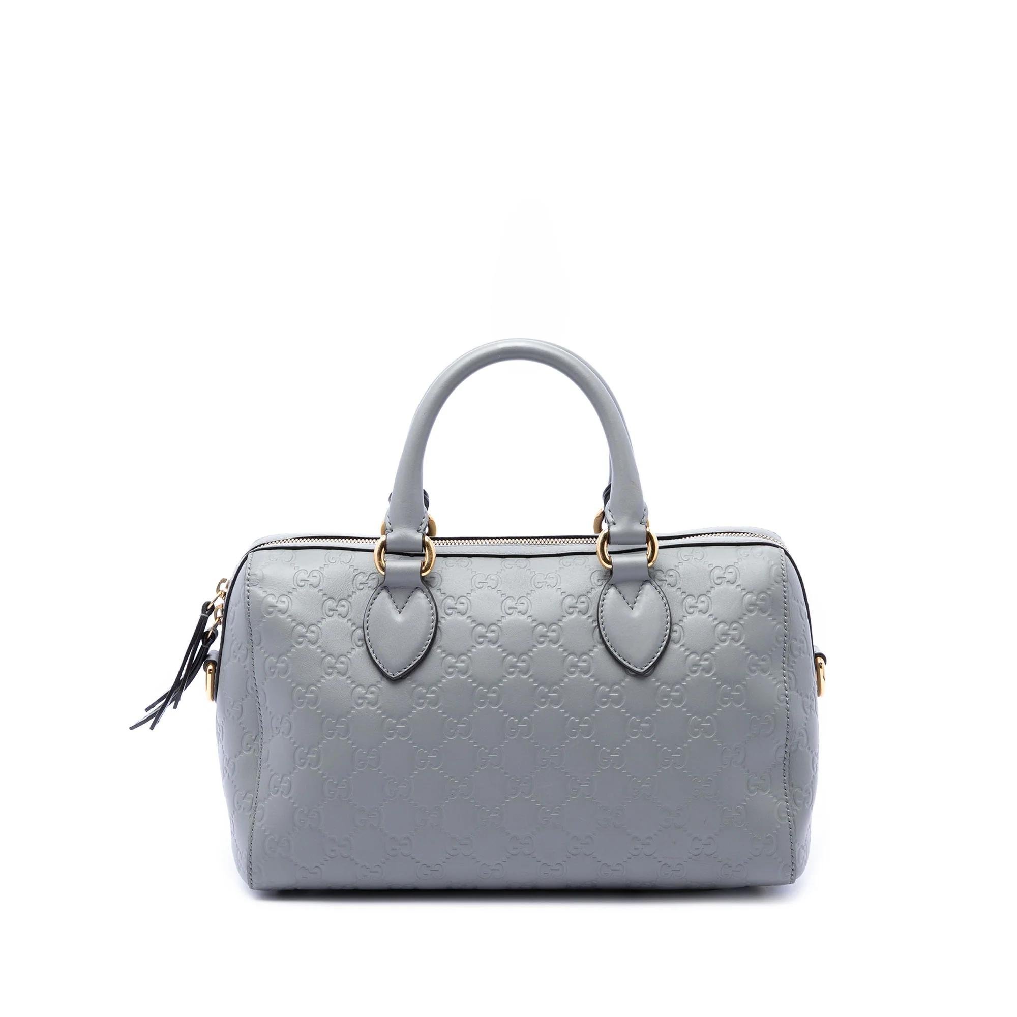 Boston leather satchel