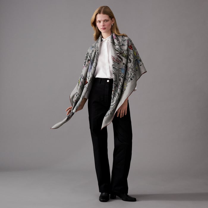 Paddock Exceptional Embroidered Shawl 140