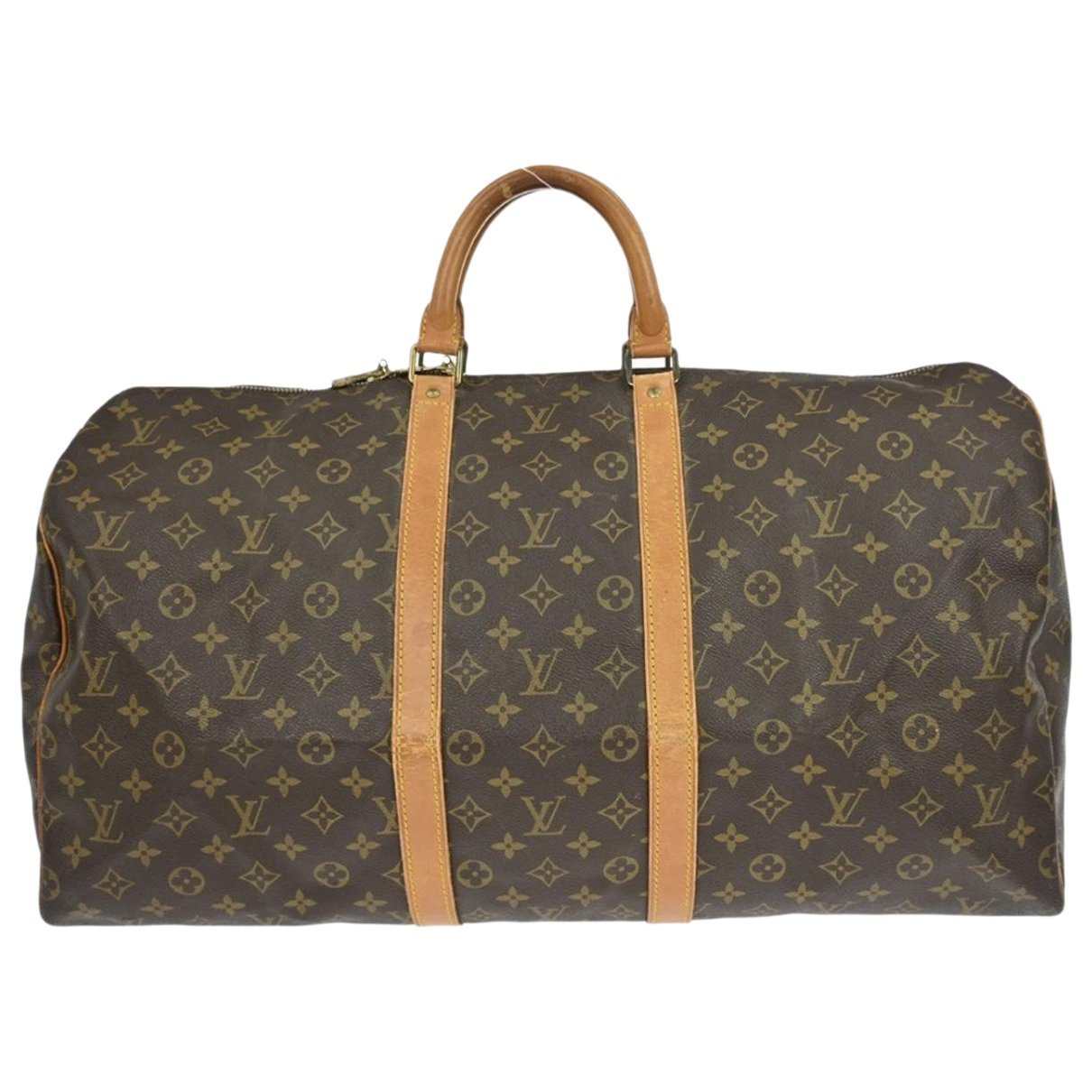 Keepall leather travel bag
