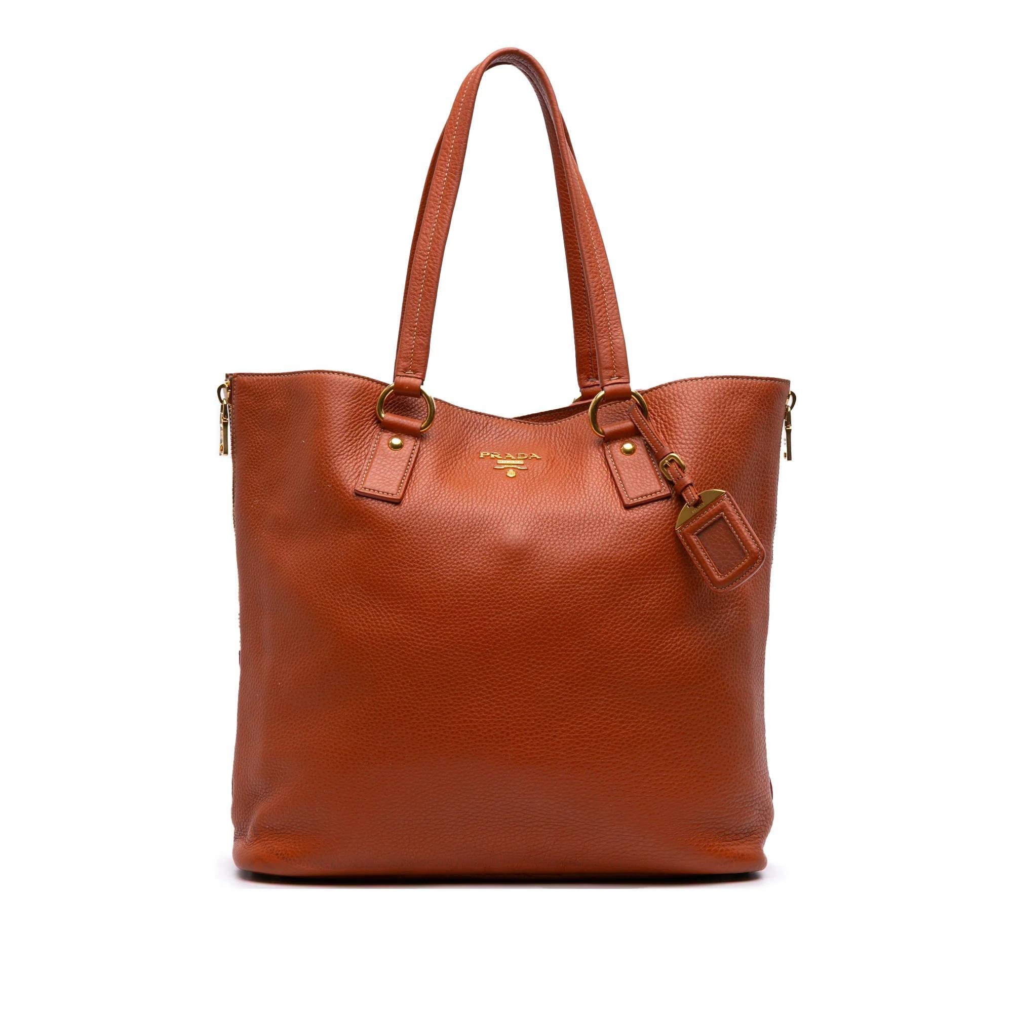 Leather tote