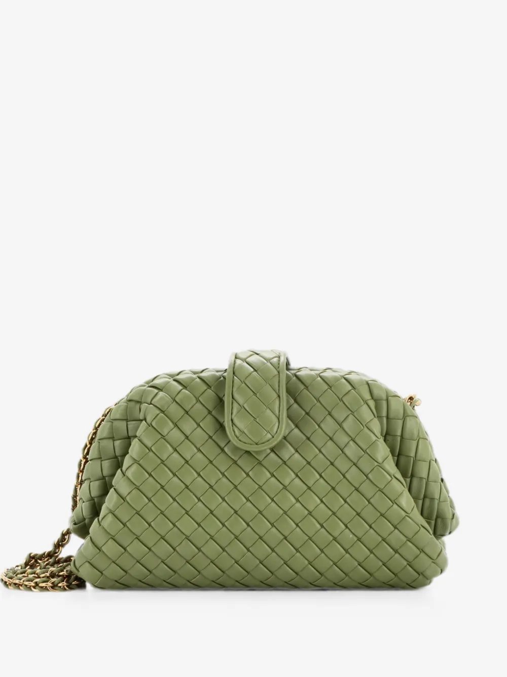 Lauren 1980 with Chain Intrecciato Nappa Medium clutch bag