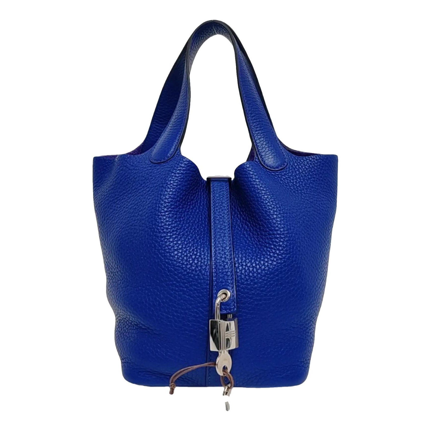 Picotin leather tote