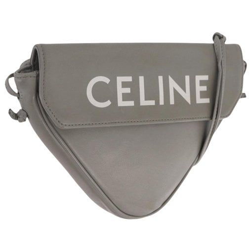 Triangle leather handbag