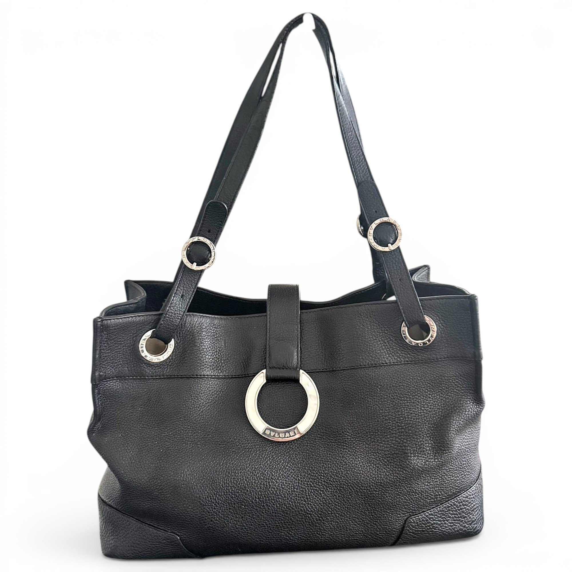 Serpenti leather handbag