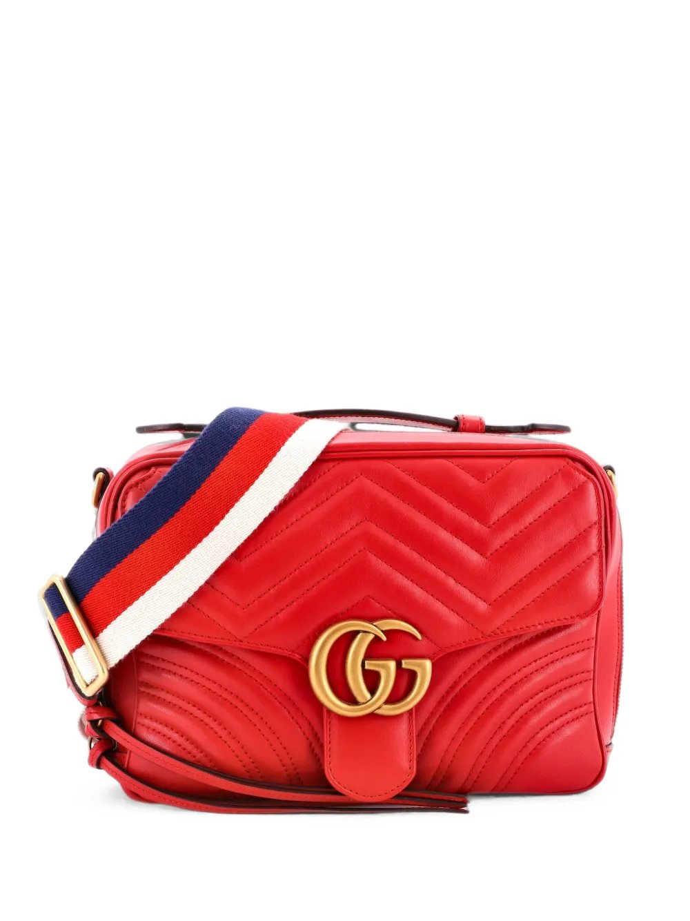 GG Marmont Zip Around Camera Bag Matelasse Leather Small shoulder bag