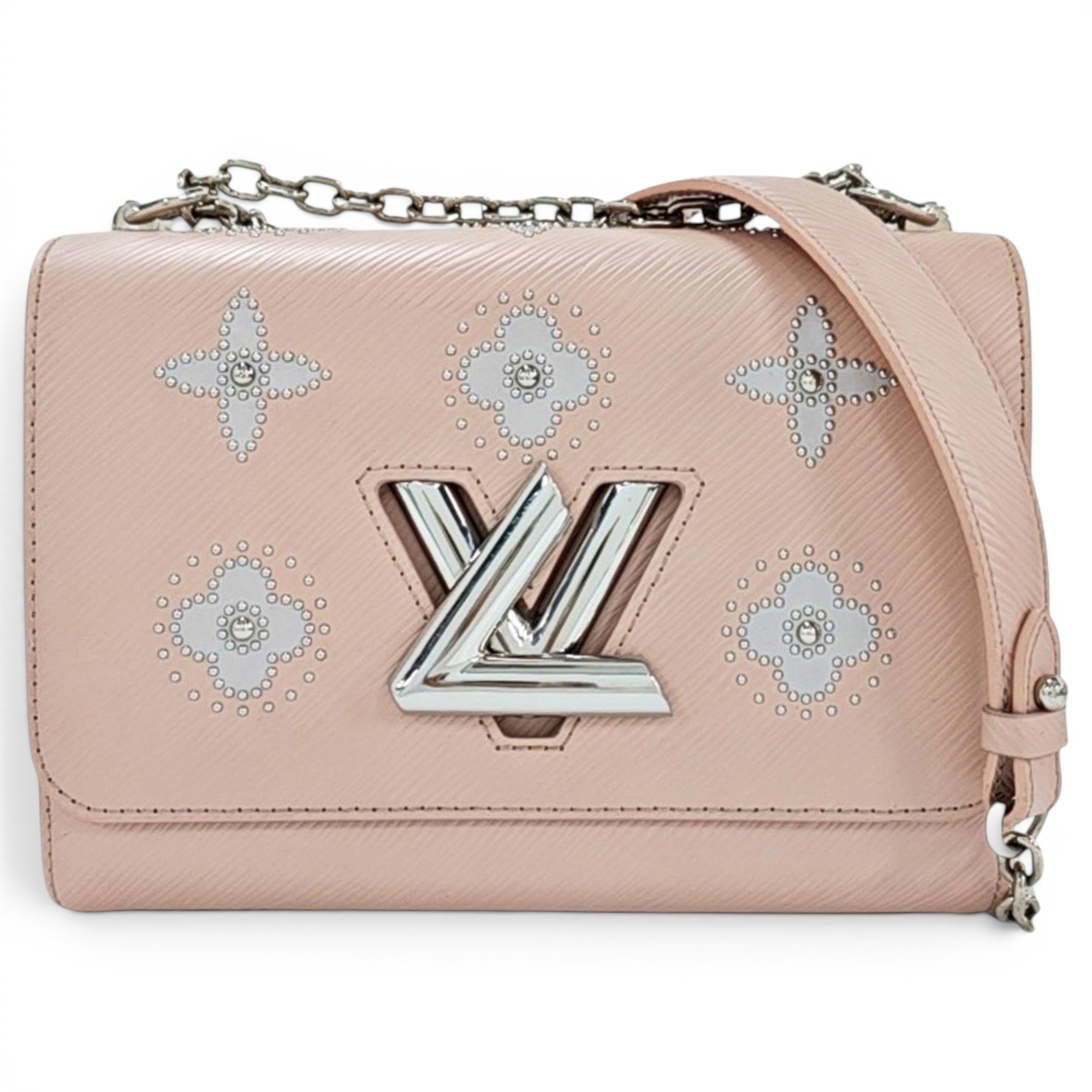 Twist leather handbag