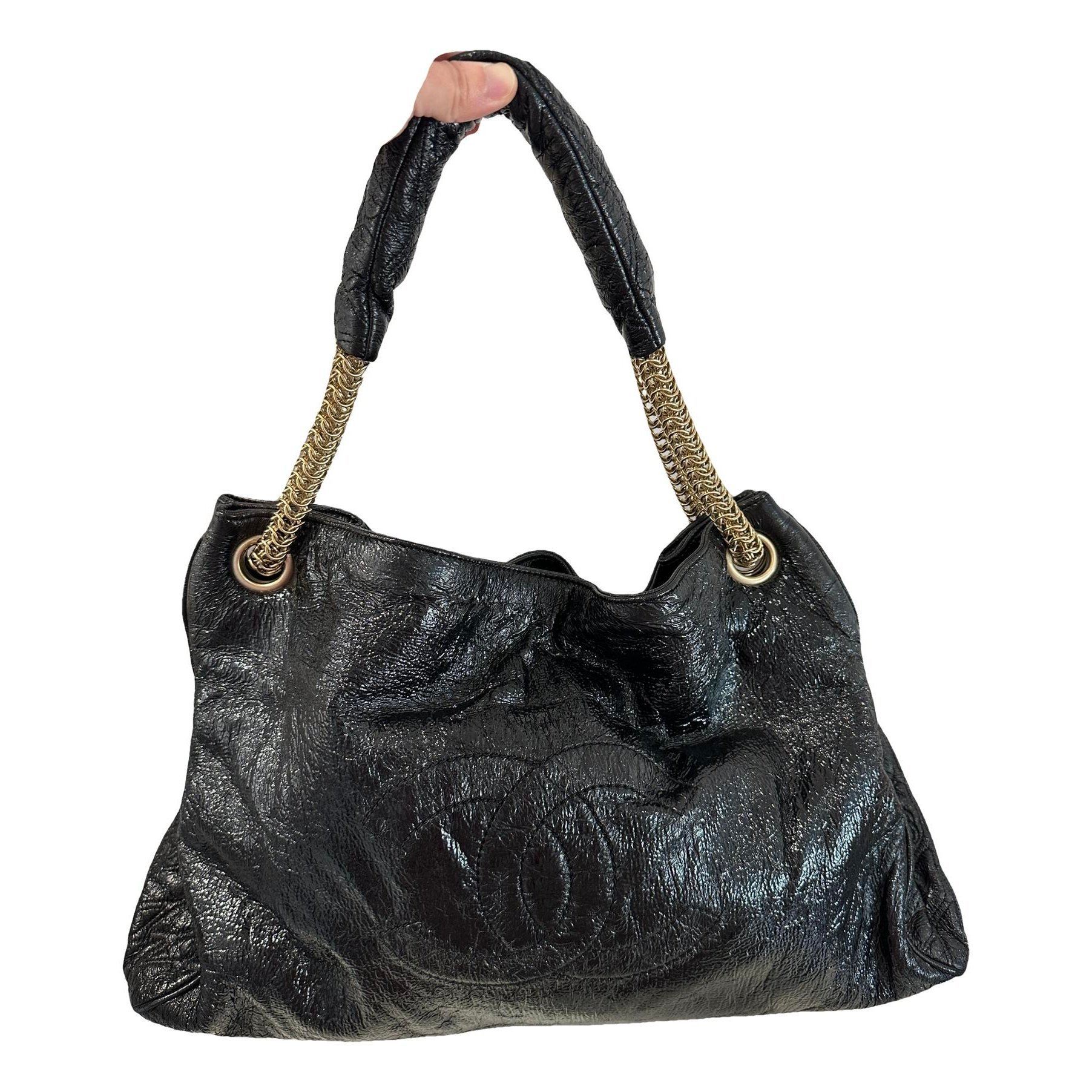 Vinyl handbag