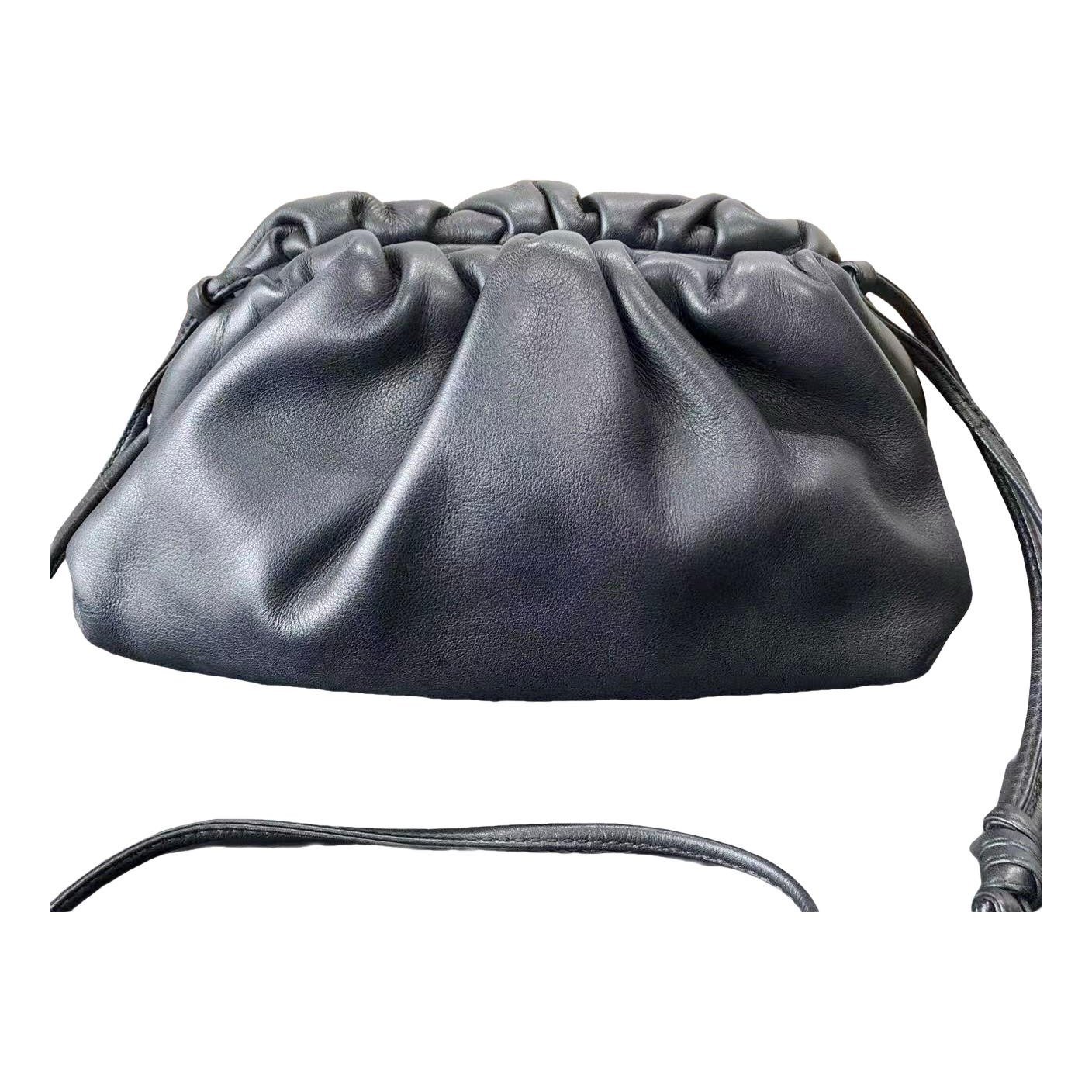Pouch leather handbag
