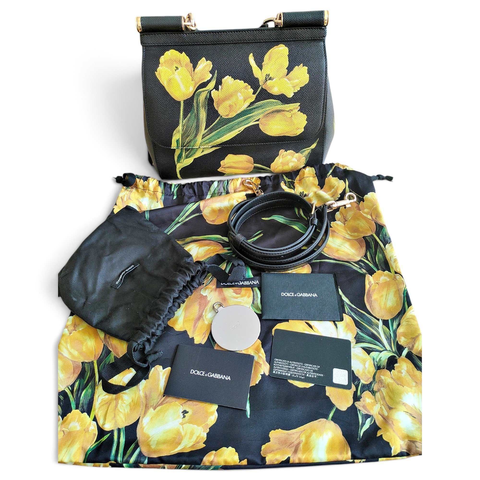 Dolce & Gabbana Sicily leather handbag