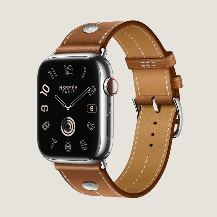 Fauve Band Apple Watch Hermès Single Tour 45 MM
