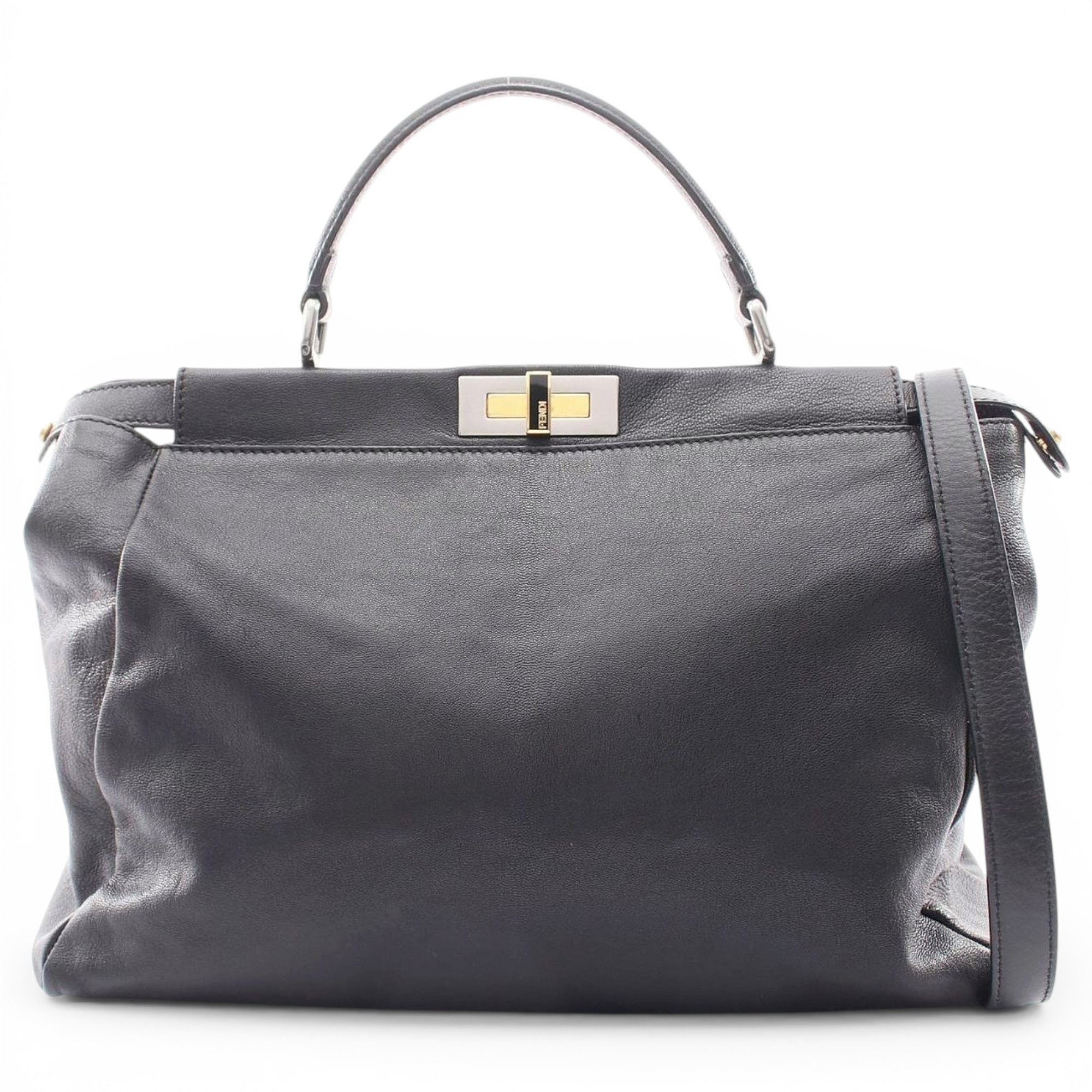 Peekaboo leather handbag
