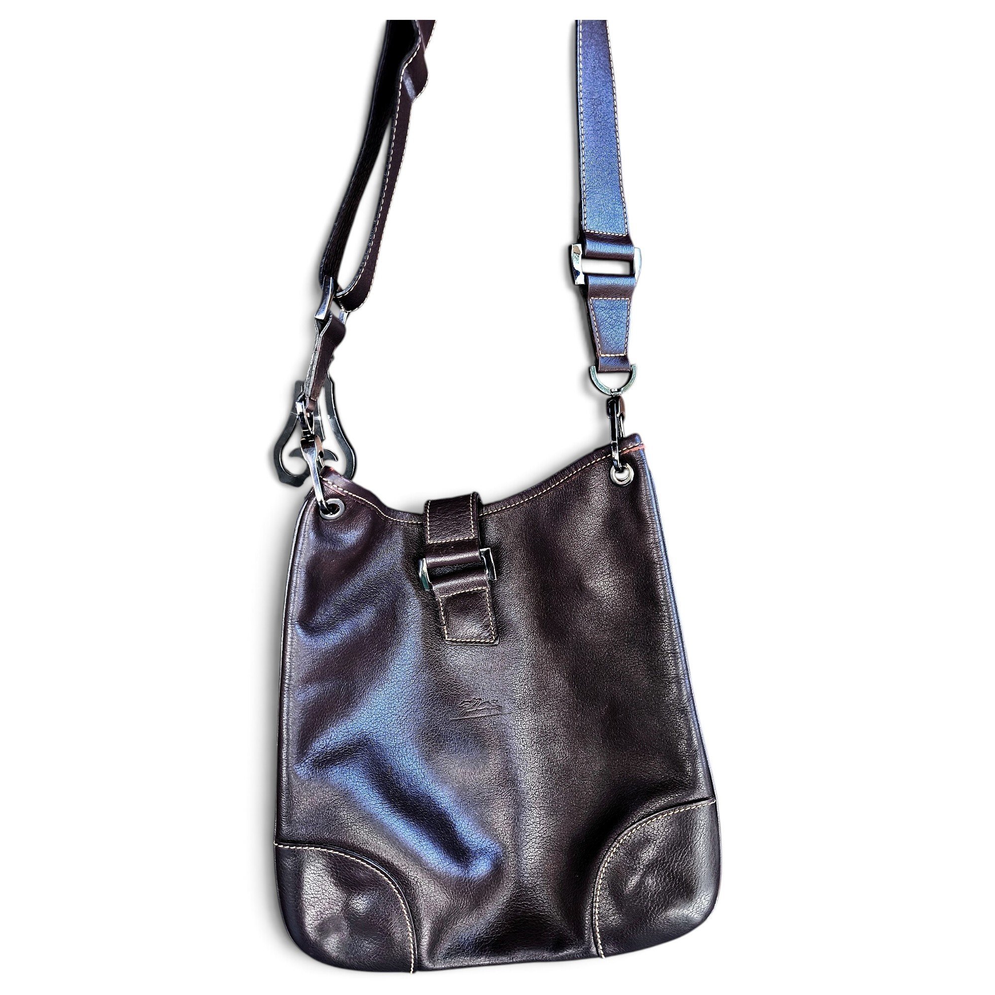 Balzane leather crossbody bag
