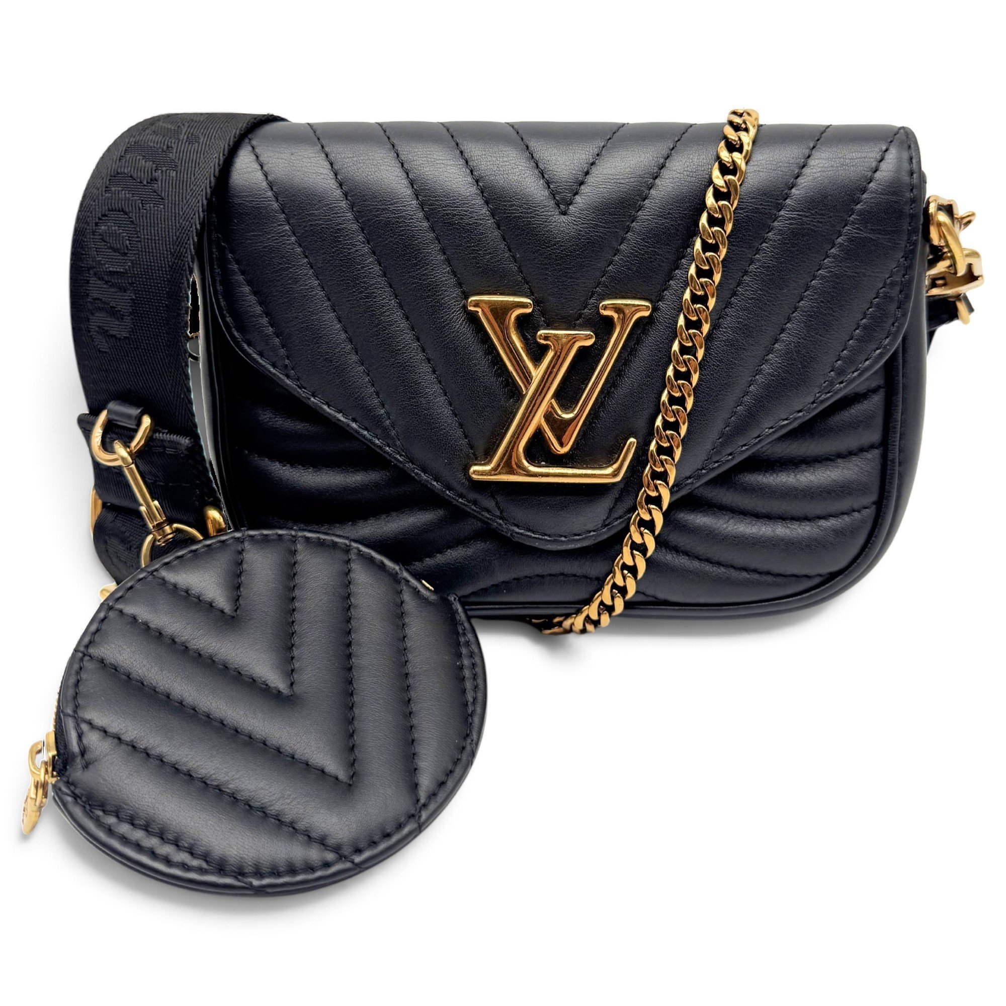 Multi-Pochette New Wave leather crossbody bag