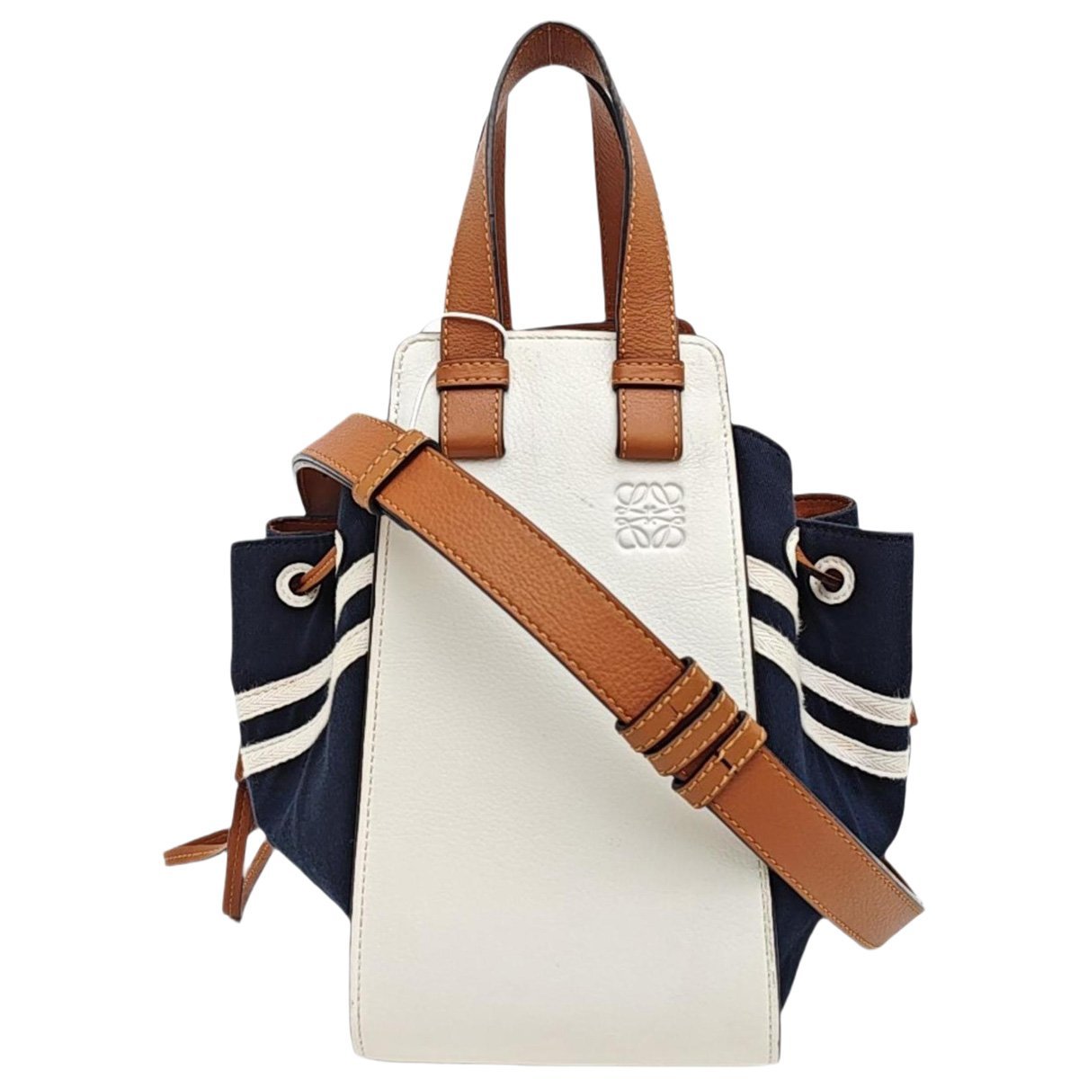 Hammock leather handbag