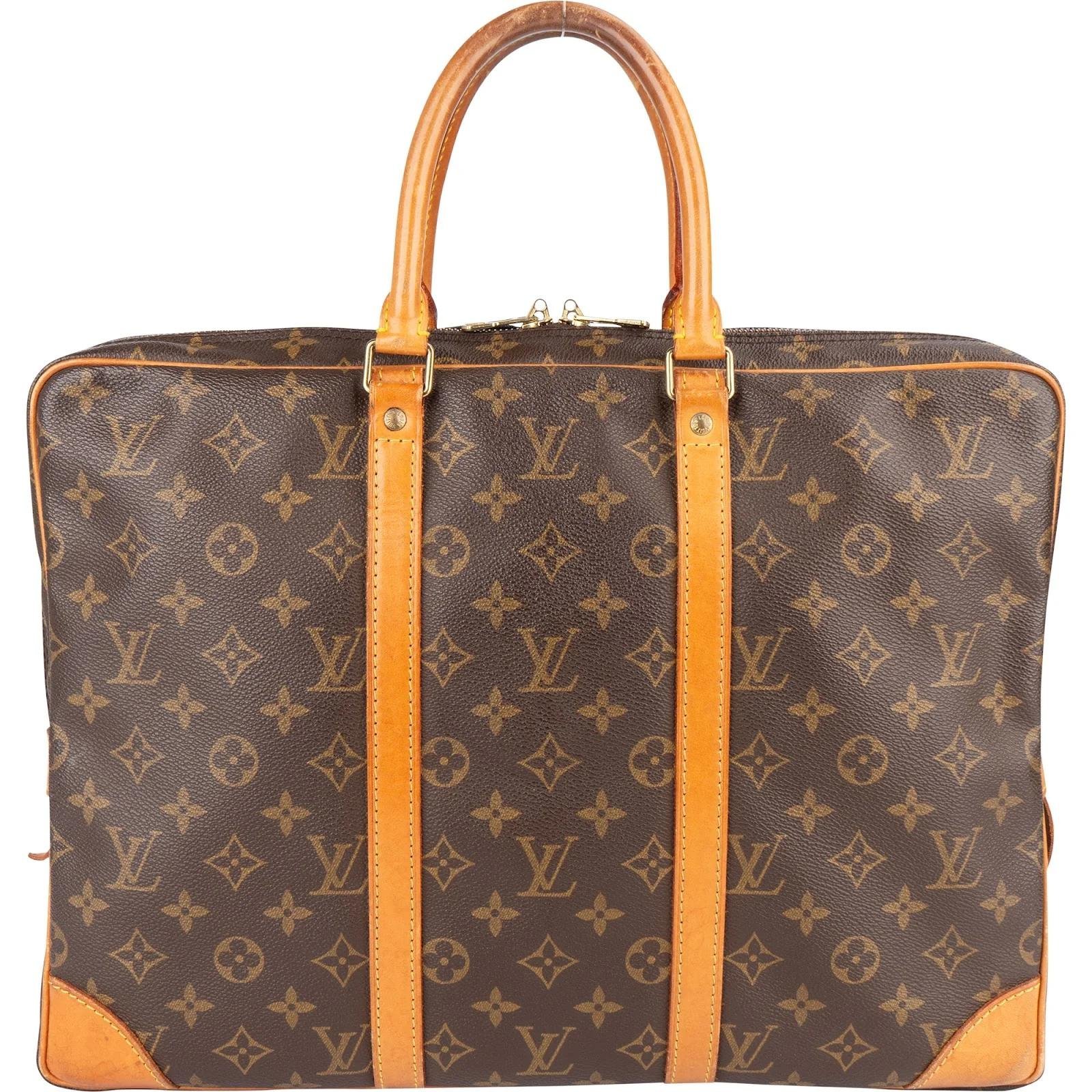 Porte Documents Voyage leather handbag