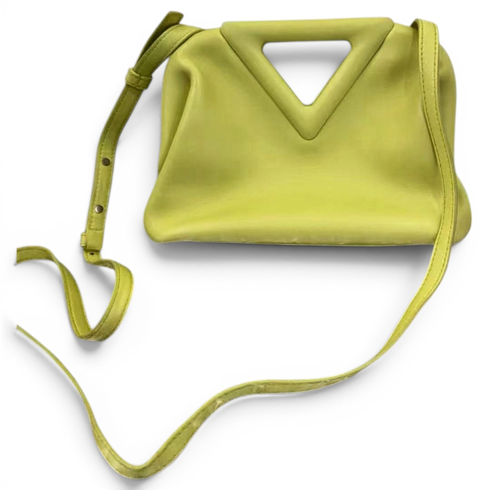 Point leather handbag
