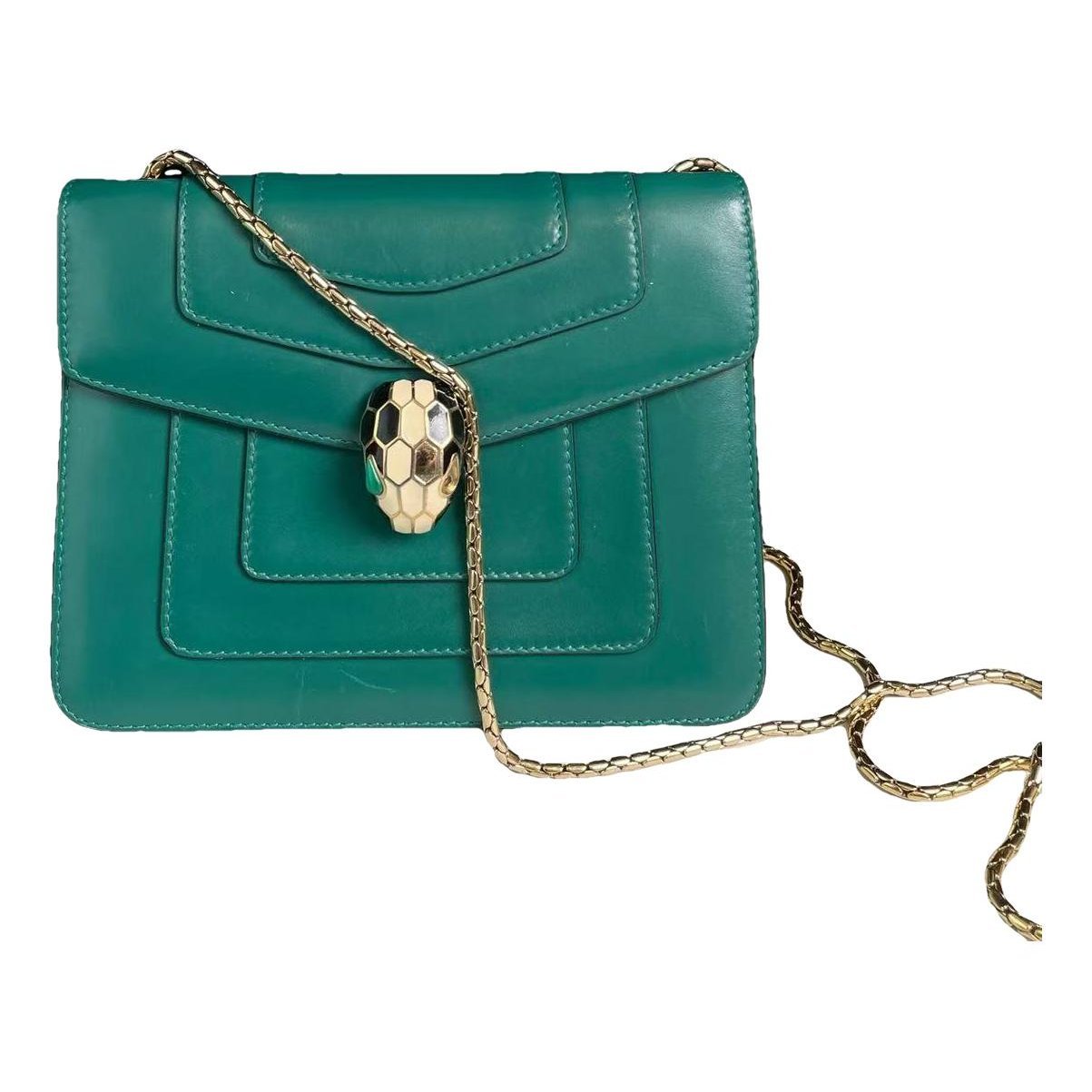 Serpenti leather handbag